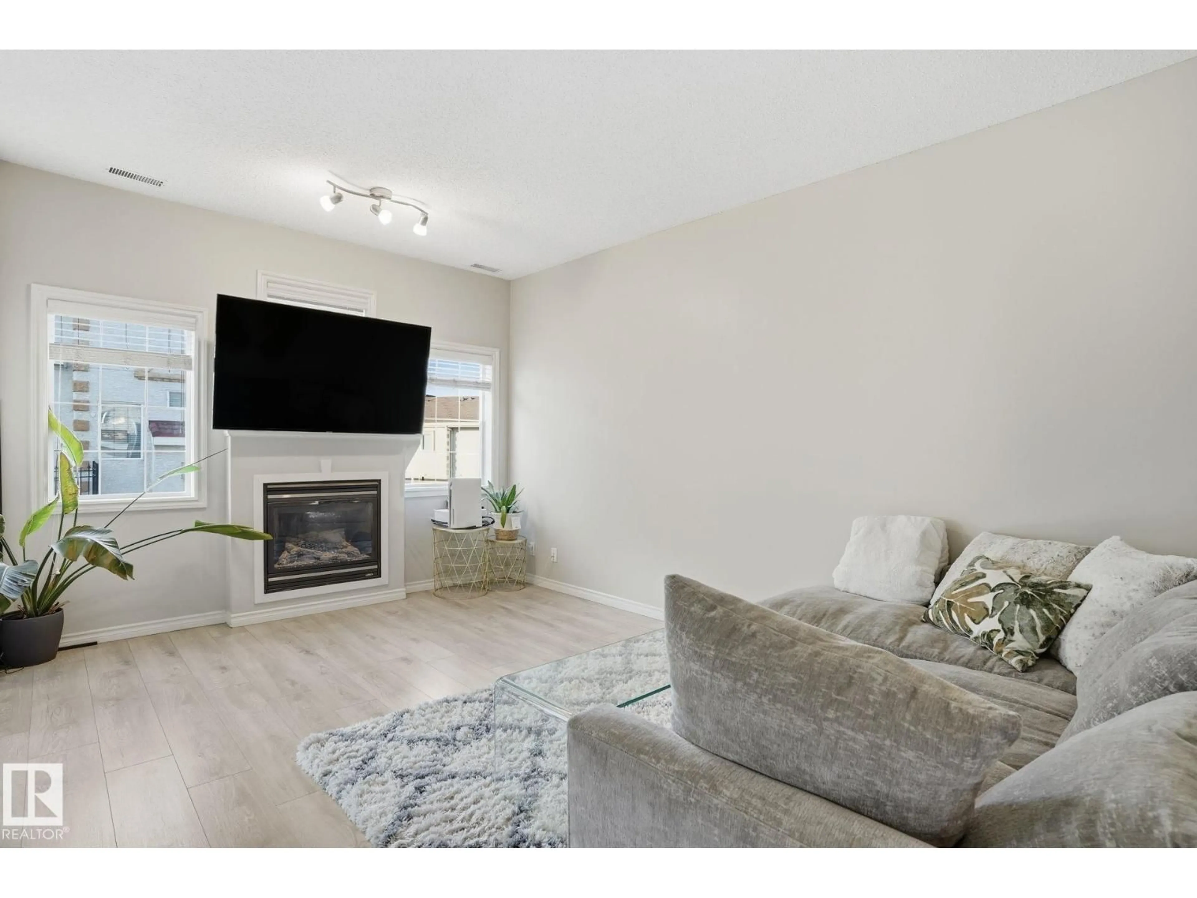 Living room with furniture, unknown for #52 - 13825 155 AV NW, Edmonton Alberta T6V0B8