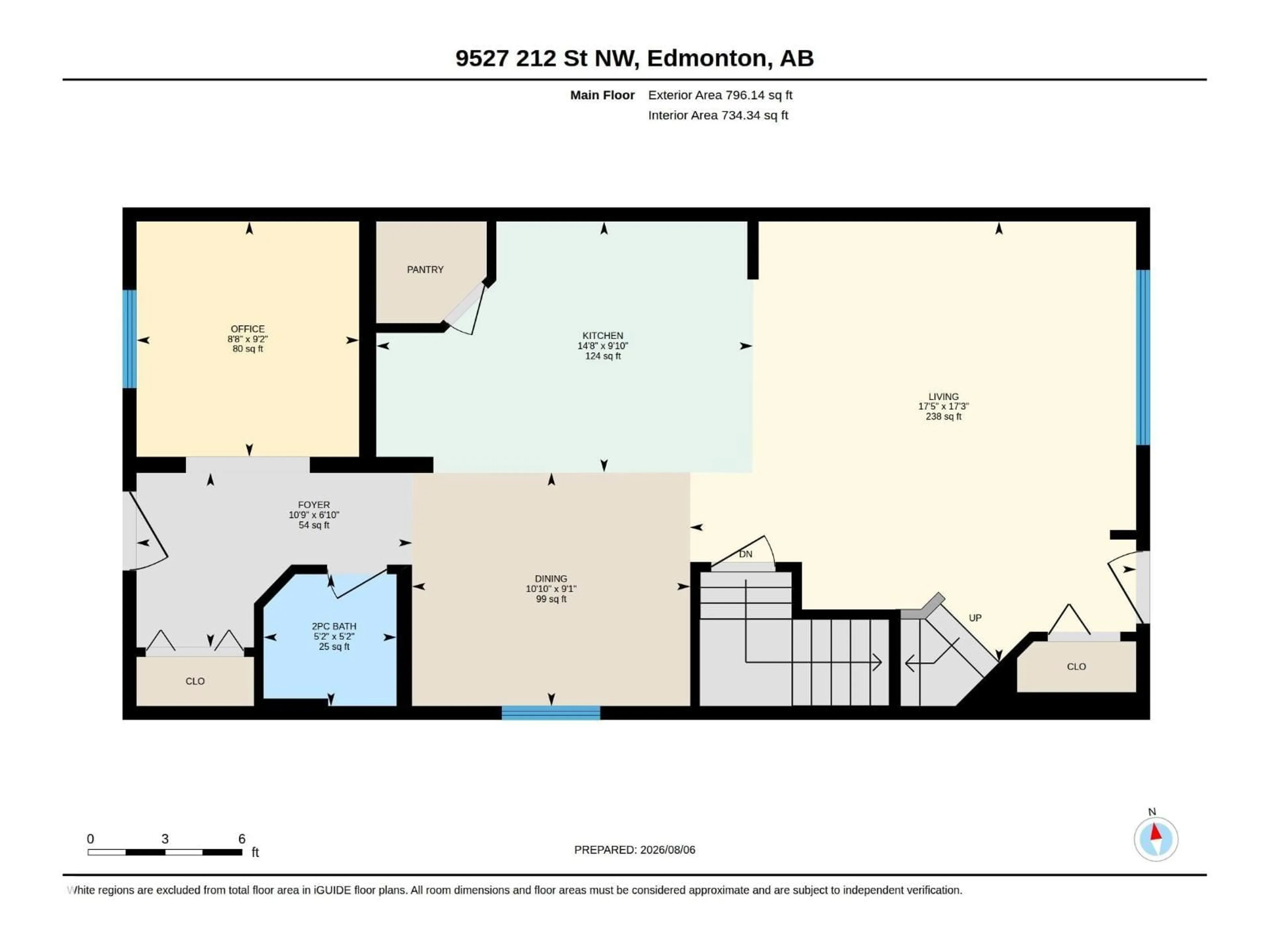 Floor plan for 9527 212 ST, Edmonton Alberta T5T4J6
