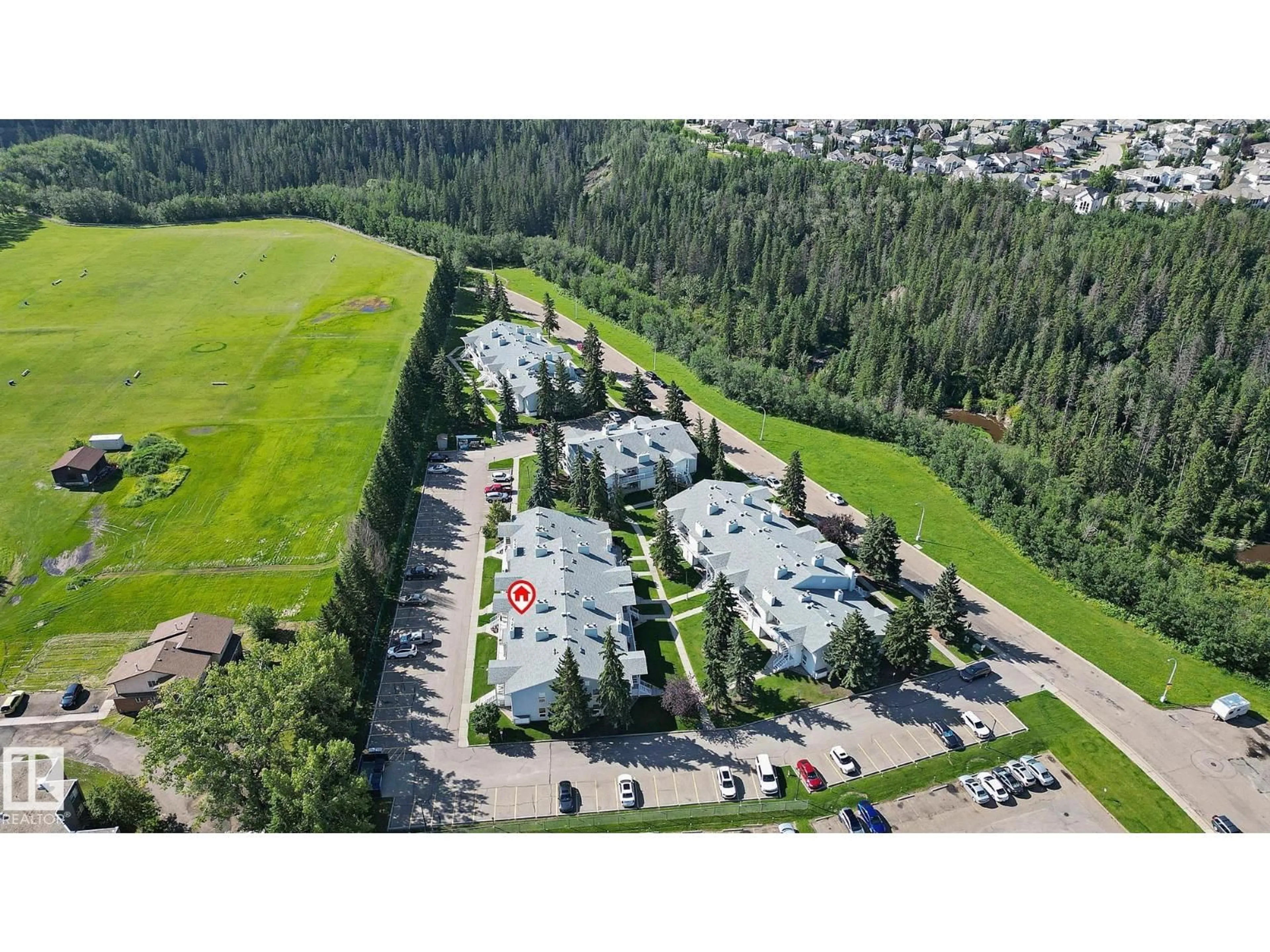 A pic from outside/outdoor area/front of a property/back of a property/a pic from drone, mountain view for 29 2115 118 ST NW, Edmonton Alberta T6J5N1