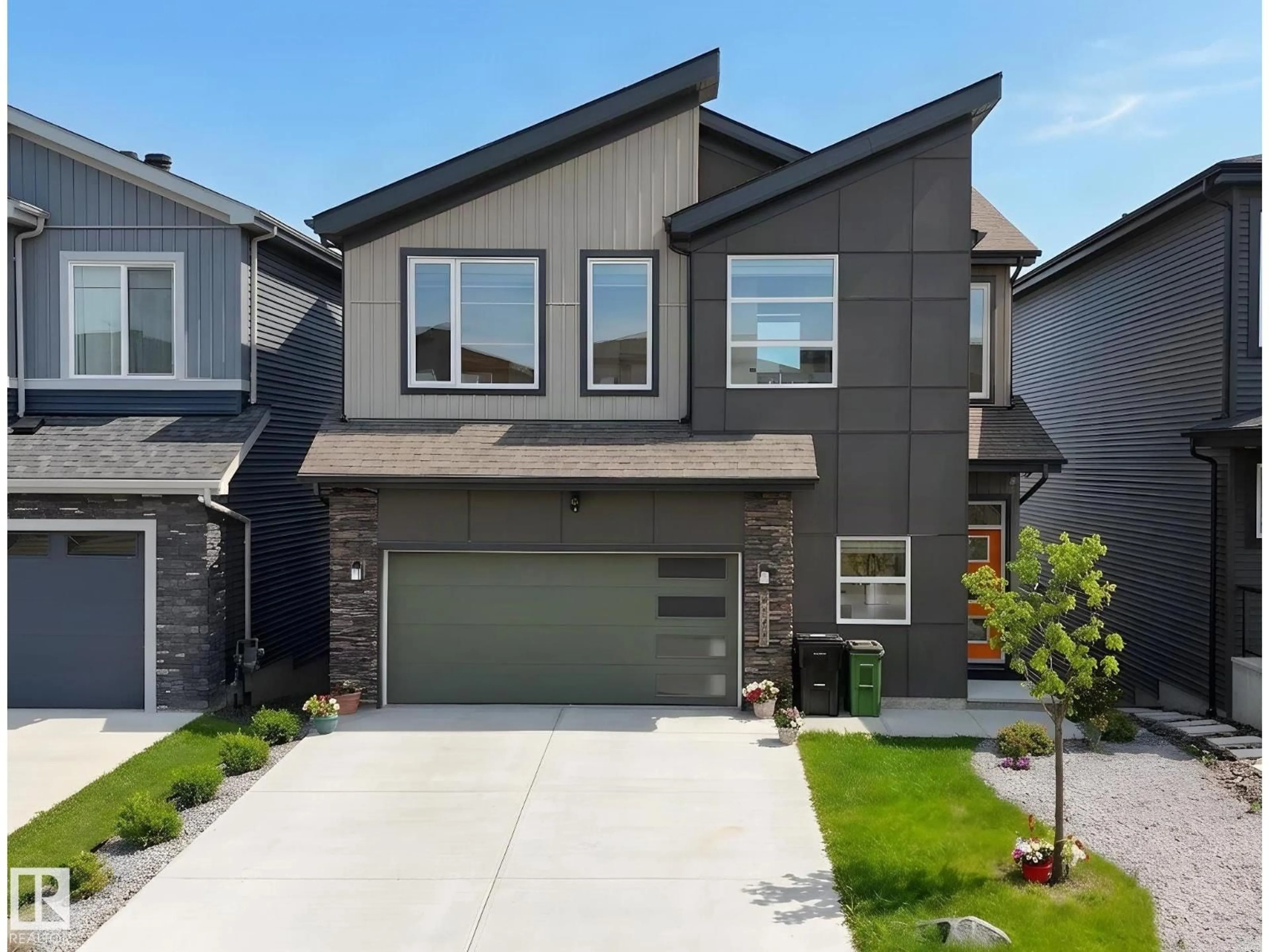 Home with brick exterior material, street for SW - 6045 KING LANDING LD, Edmonton Alberta T6W4Z7