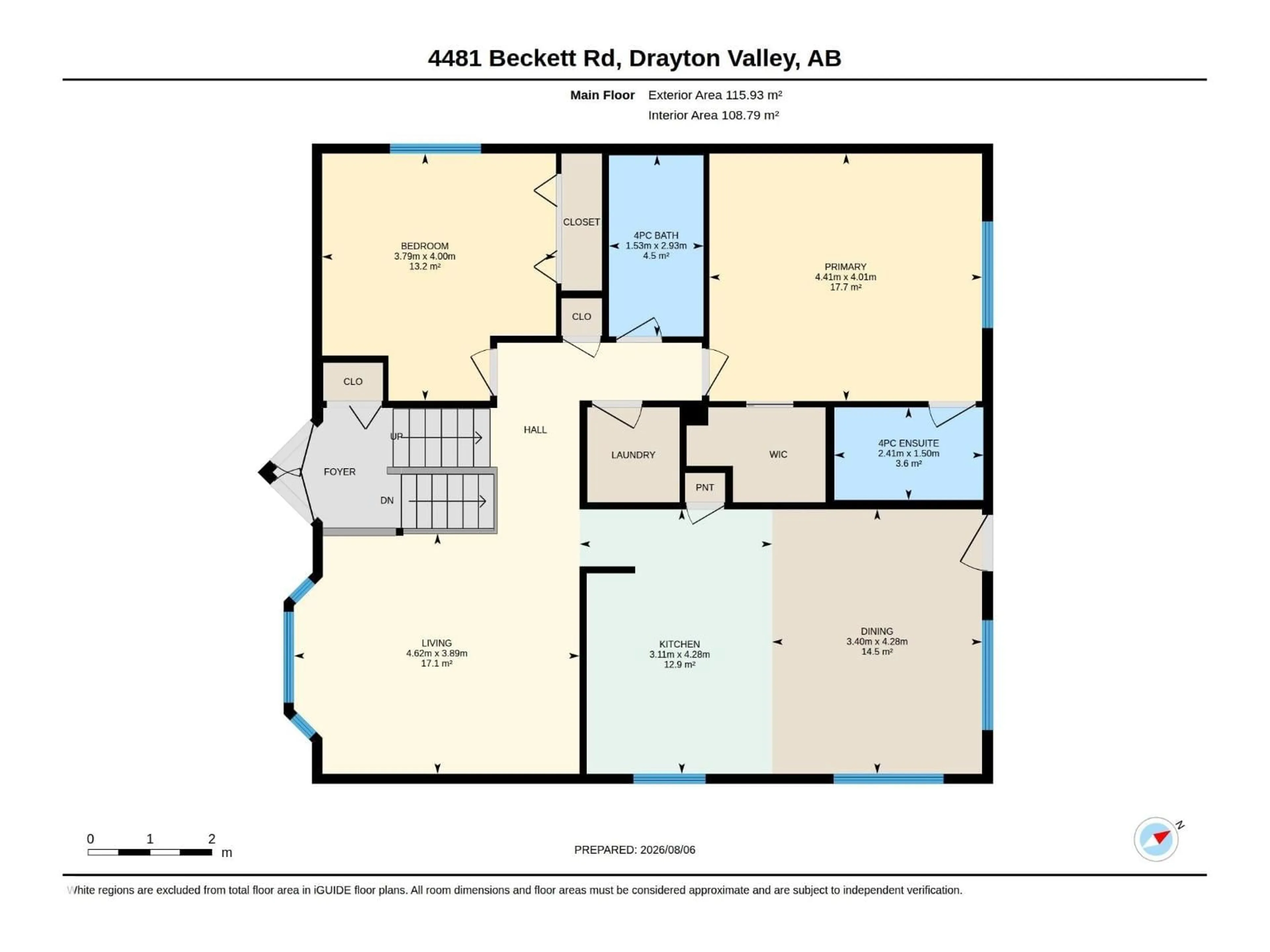 Floor plan for 4481 BECKETT RD, Drayton Valley Alberta T7A1T6