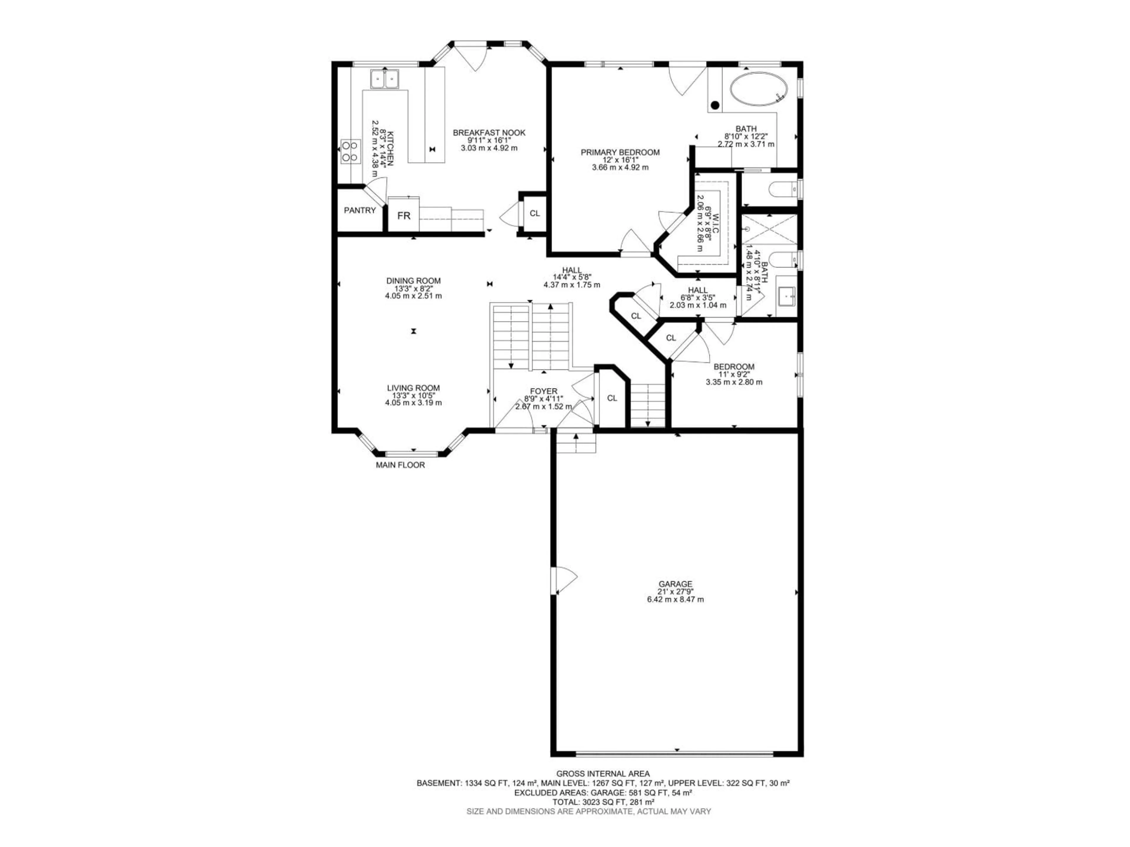 Floor plan for 32 FAIRWAY DR, Spruce Grove Alberta T7X3K3