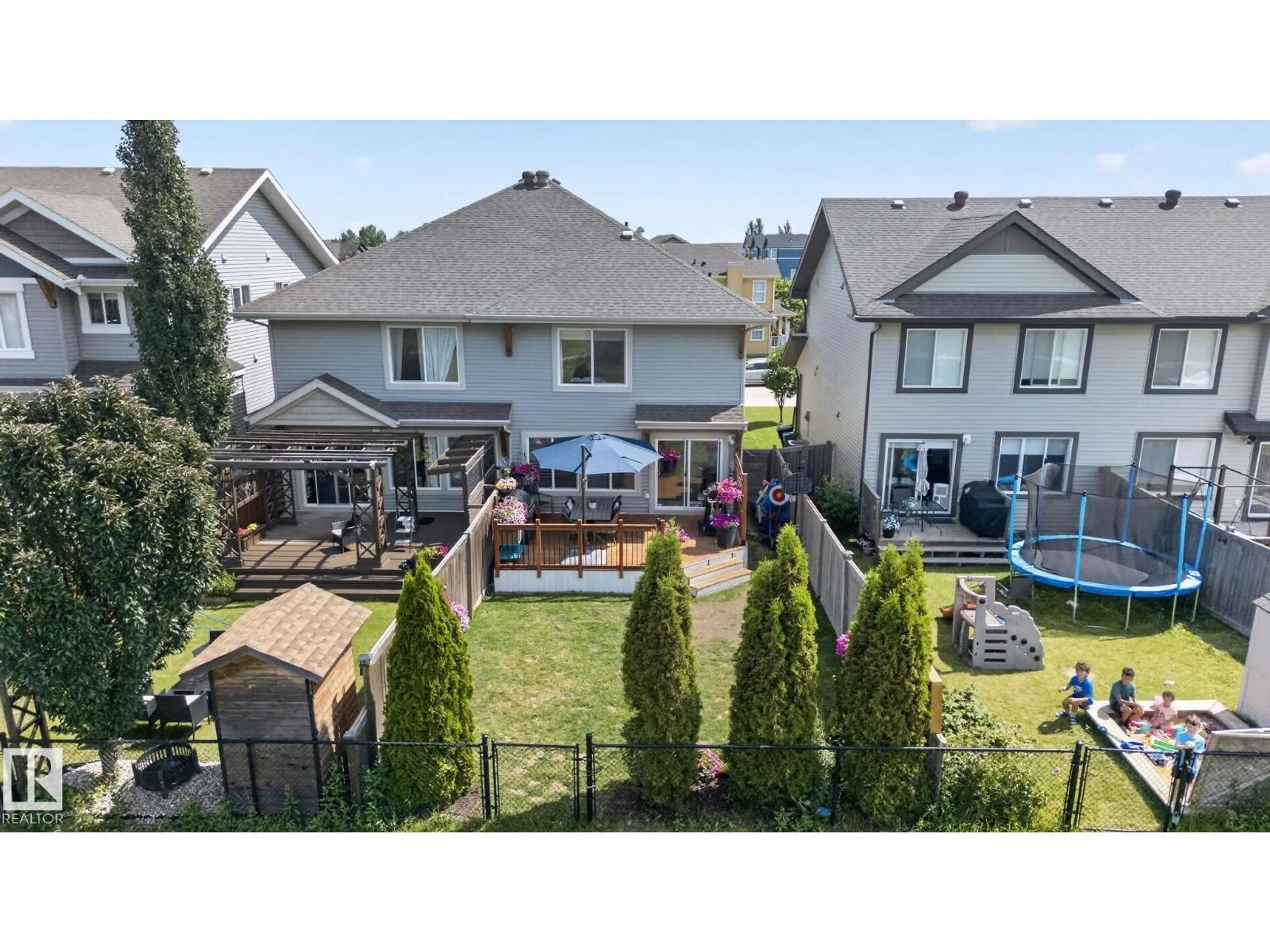 A pic from outside/outdoor area/front of a property/back of a property/a pic from drone, mountain view for 2083 CHALMERS WY, Edmonton Alberta T6W2E9