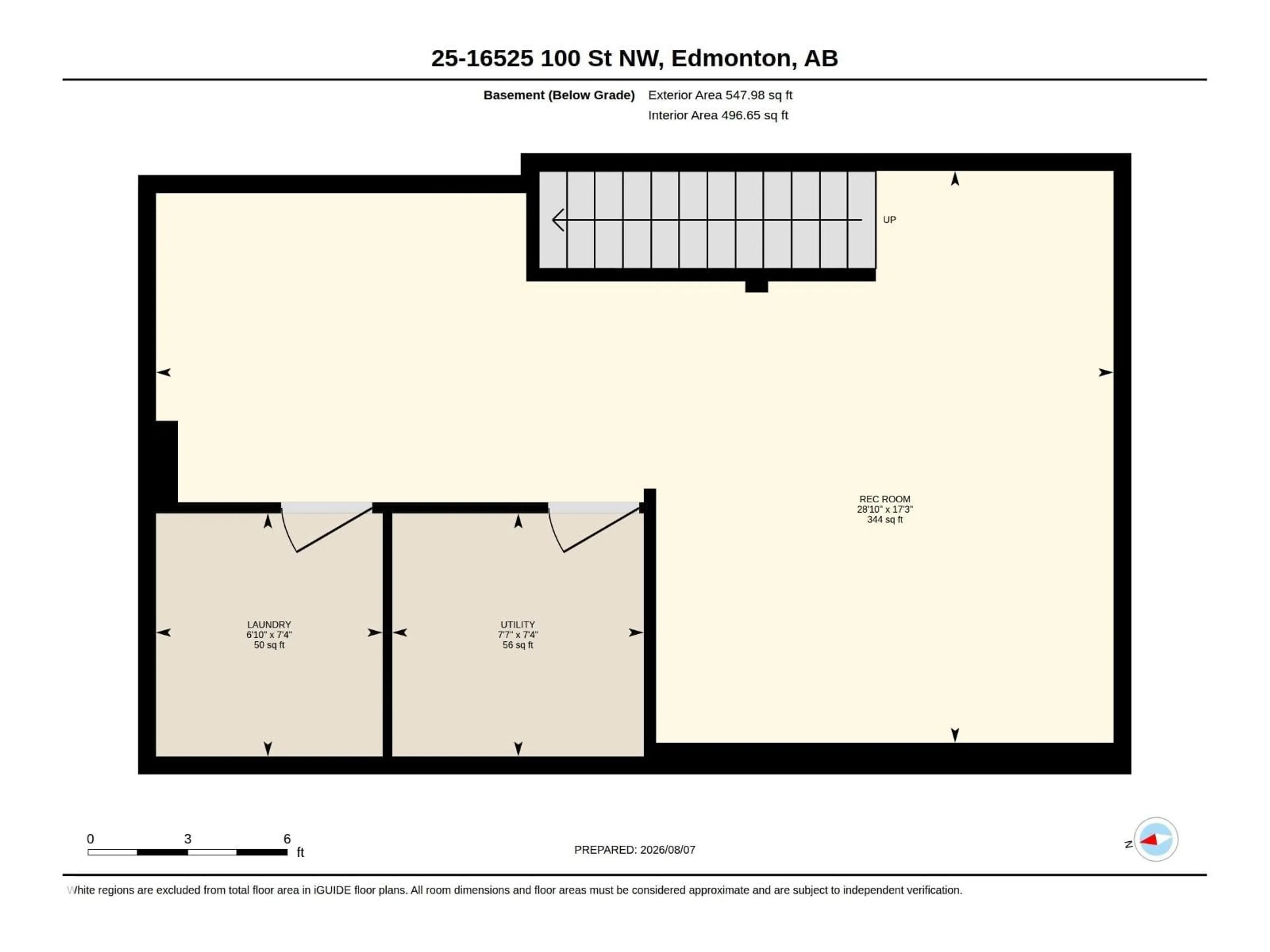 Floor plan for 16525 100 ST, Edmonton Alberta T5X5H4