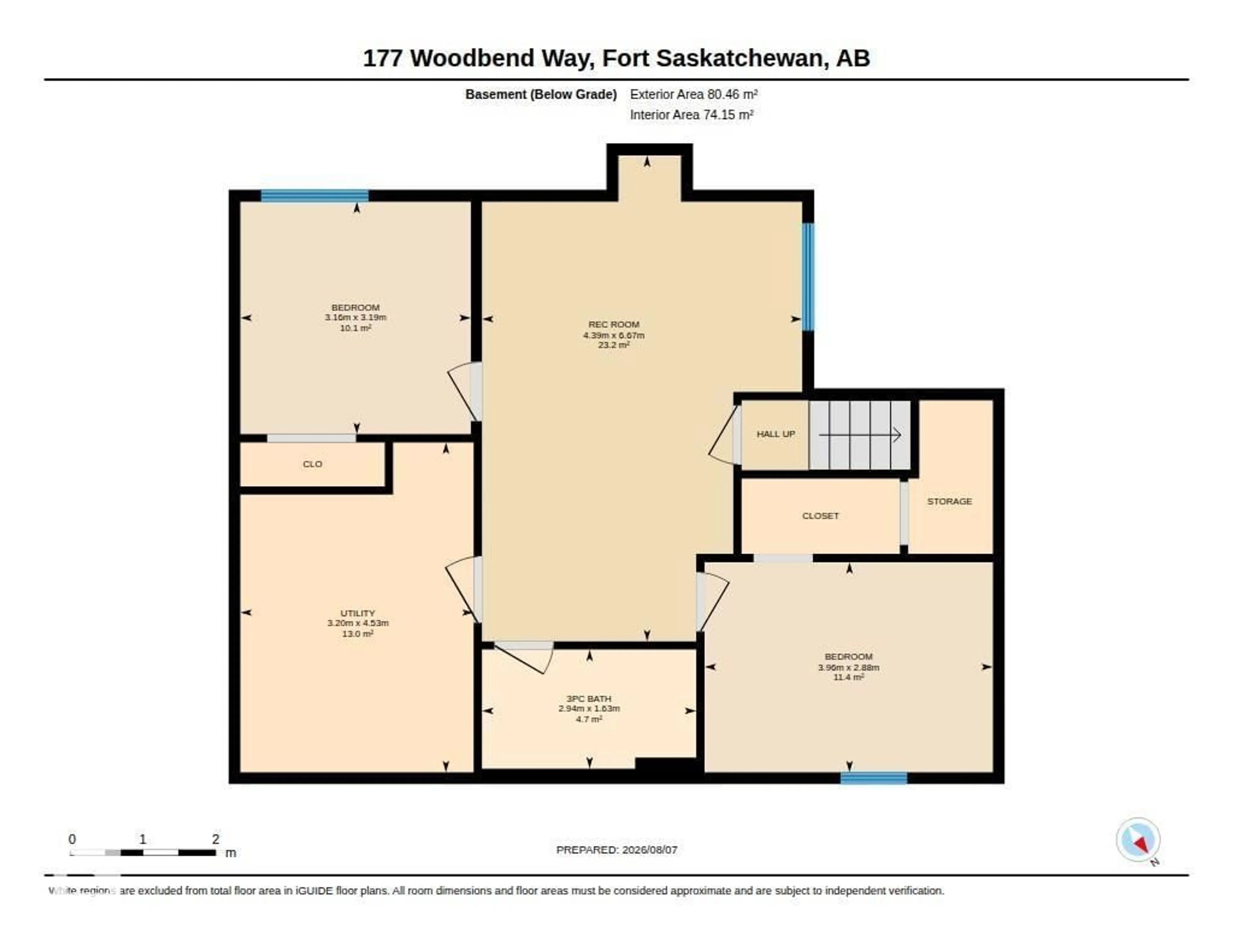 Floor plan for 177 WOODBEND WY, Fort Saskatchewan Alberta T8L4S4