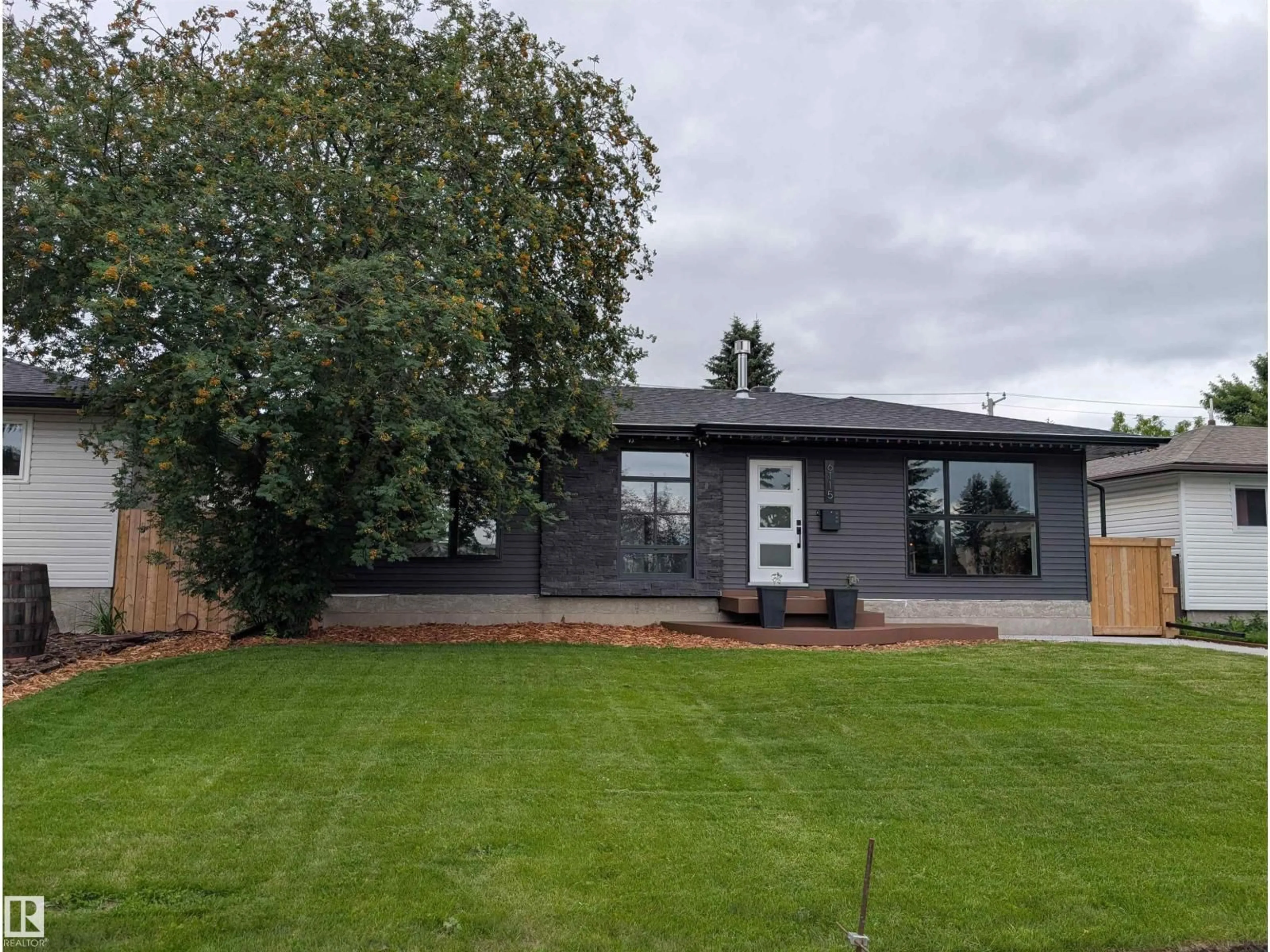 A pic from outside/outdoor area/front of a property/back of a property/a pic from drone, building for 6115 95 AV, Edmonton Alberta T6B1A6