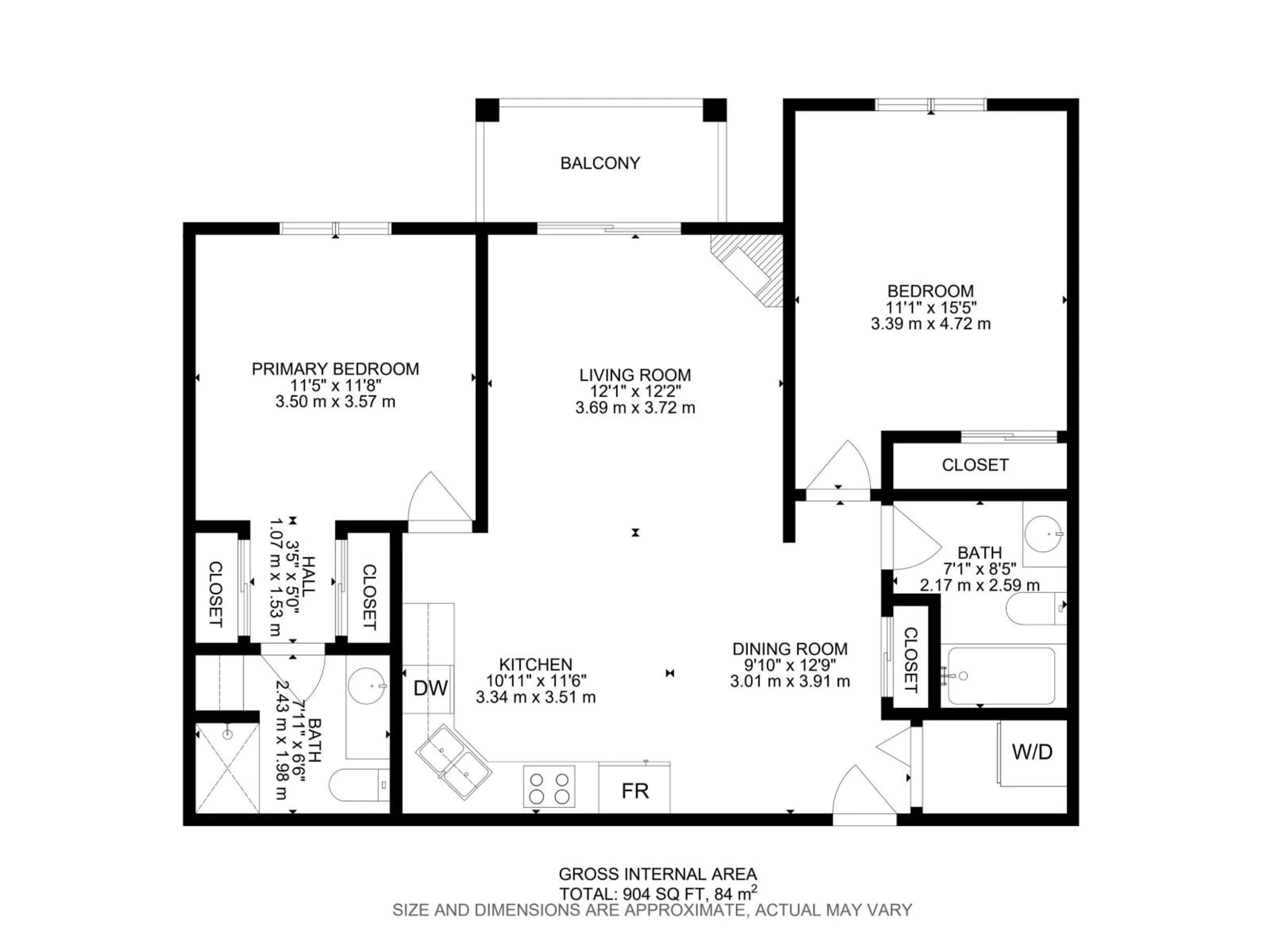 Floor plan for 252 - 2096 BLACKMUD CREEK DR, Edmonton Alberta T6W0G1