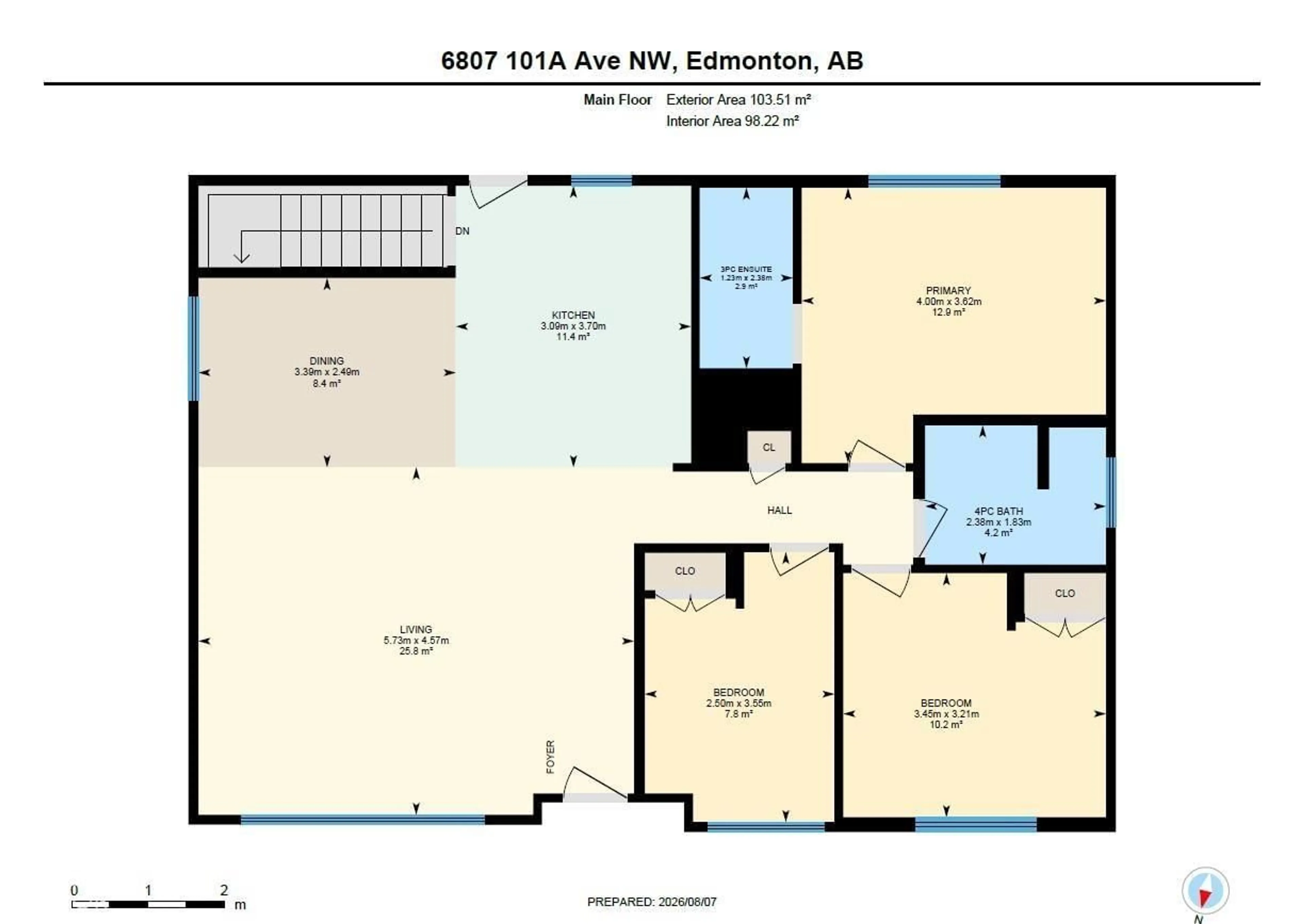 Floor plan for 6807 101A AV, Edmonton Alberta T6A0M3