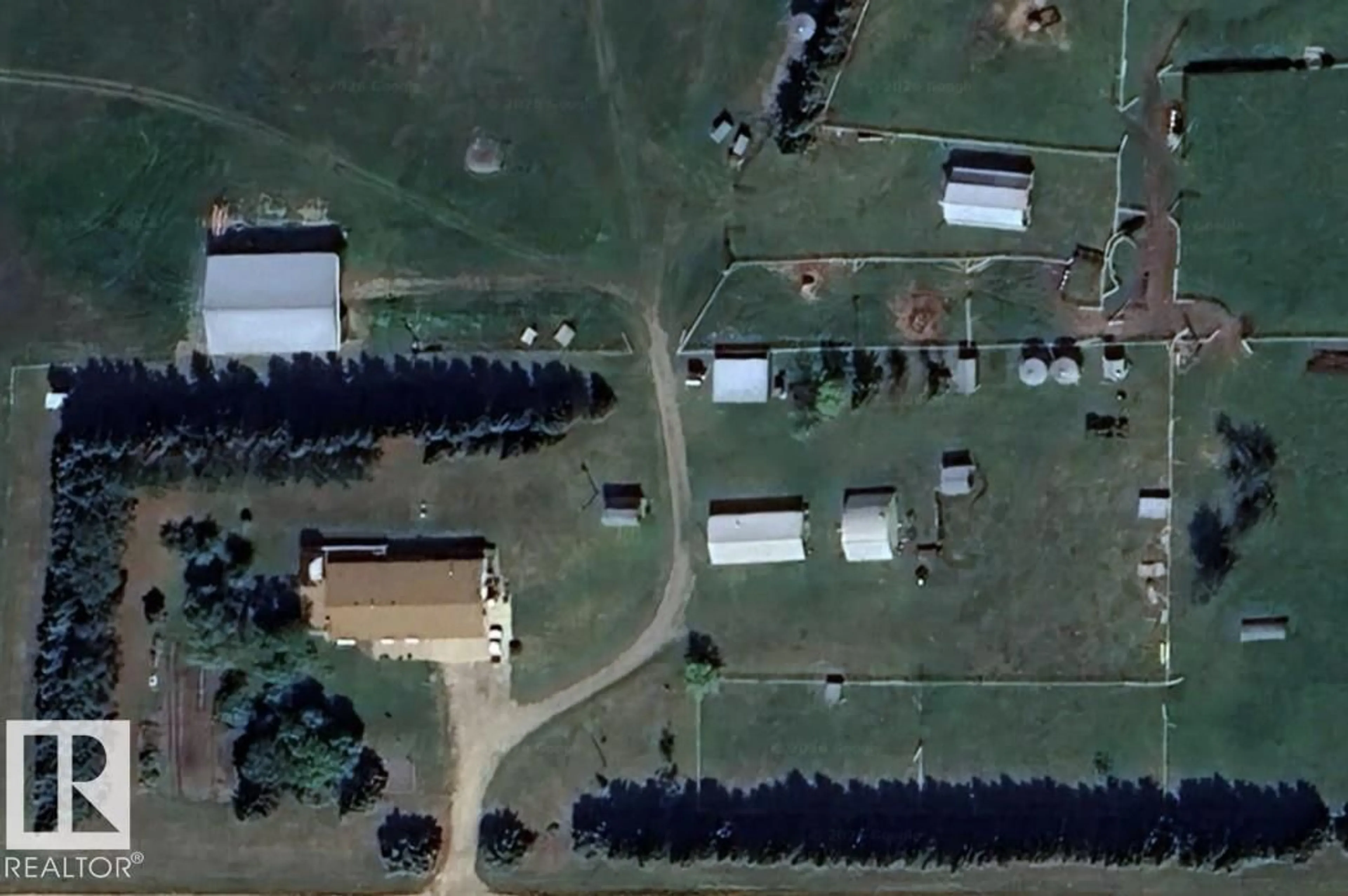 A pic from outside/outdoor area/front of a property/back of a property/a pic from drone, building for 6528 TWP ROAD 492, Rural Brazeau County Alberta T7A1R8