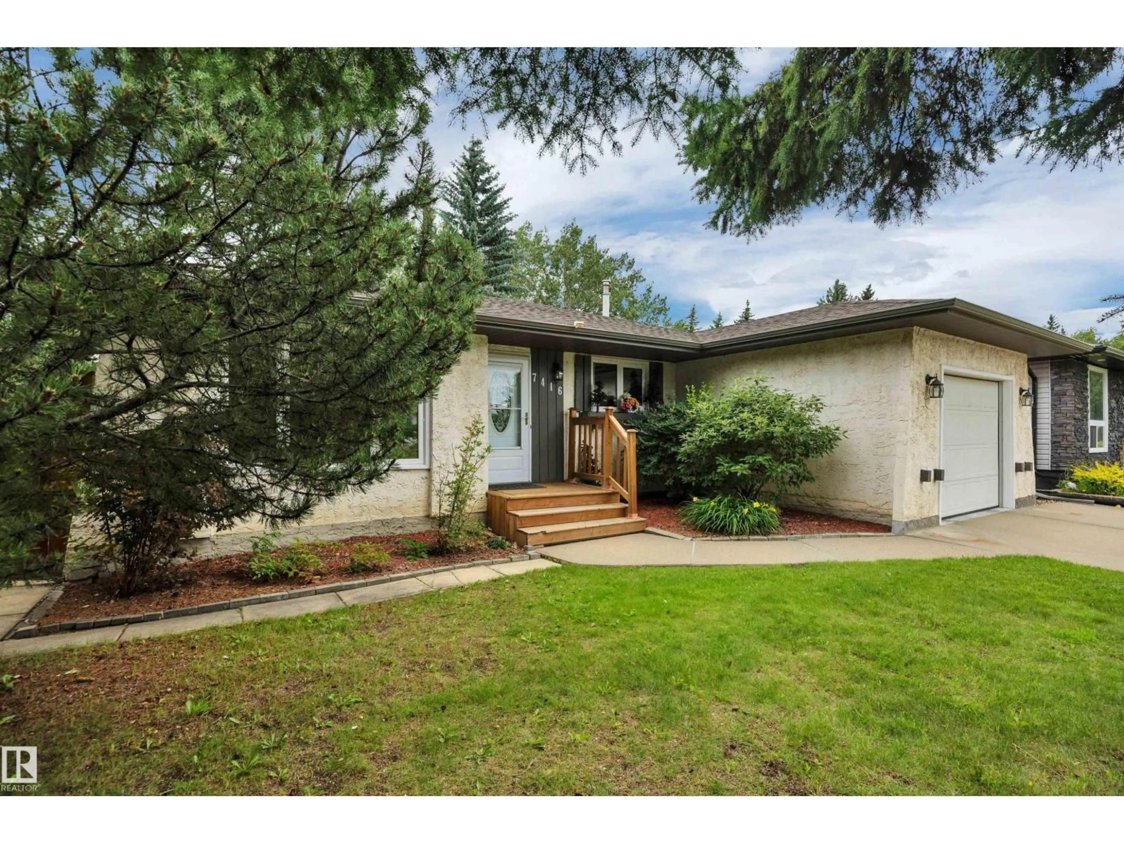 Home with vinyl exterior material, street for 7416 33 AVENUE, Edmonton Alberta T6K1J4