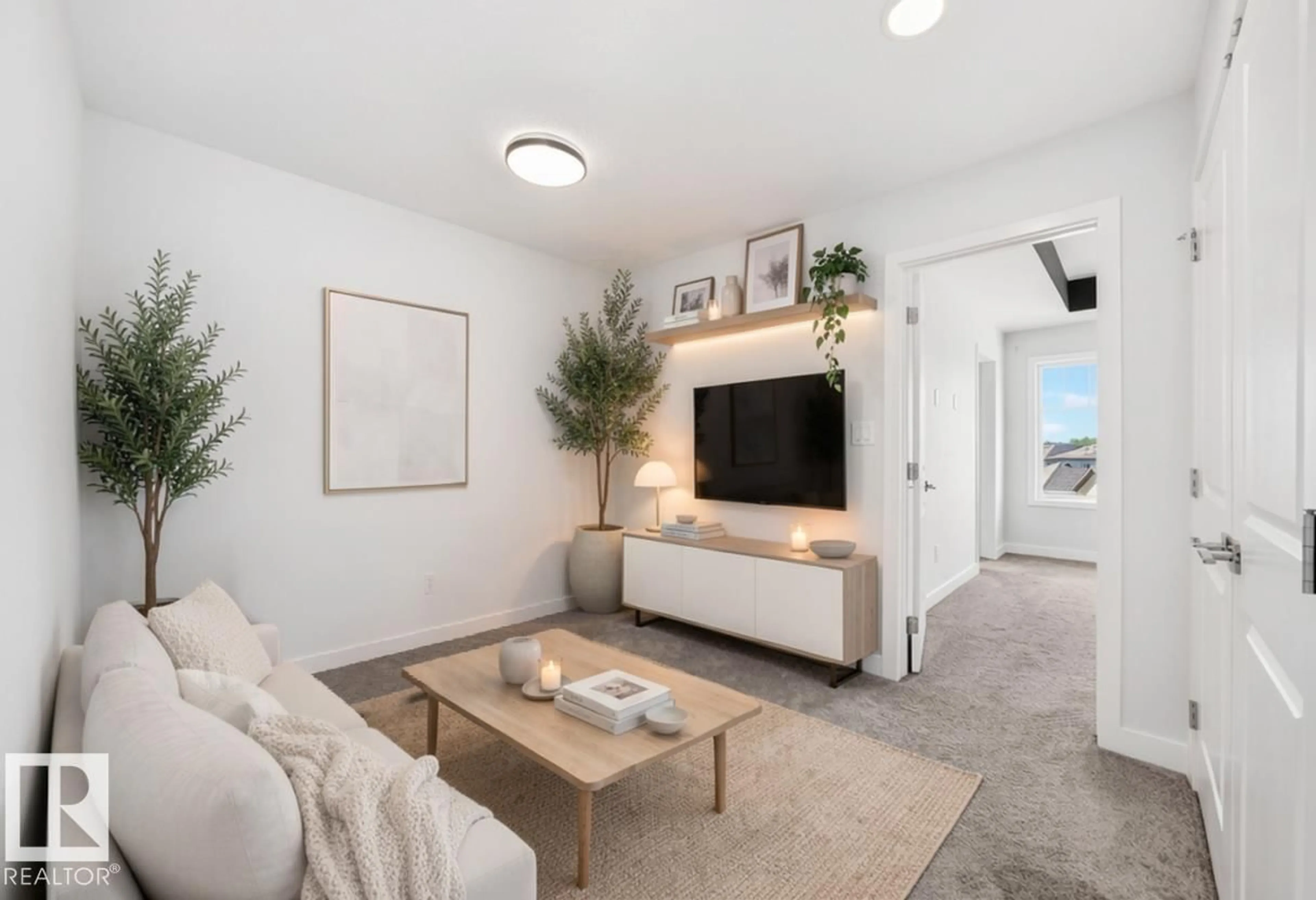Living room with furniture, unknown for SW - 8823 CARSON WY, Edmonton Alberta T6W4M9