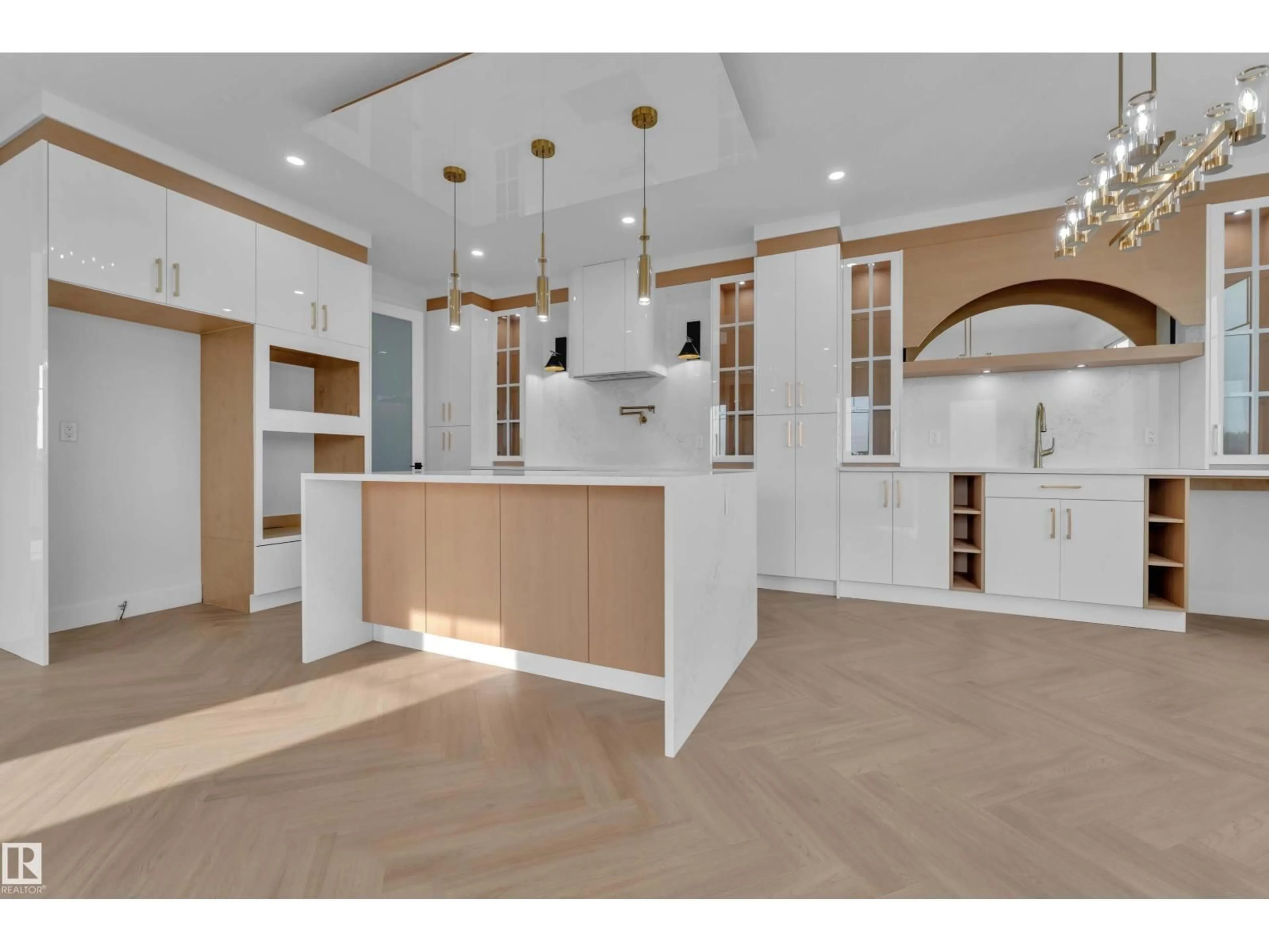 Open concept kitchen, ceramic/tile floor for 465 CRYSTAL CREEK LI, Leduc Alberta T9E0X5