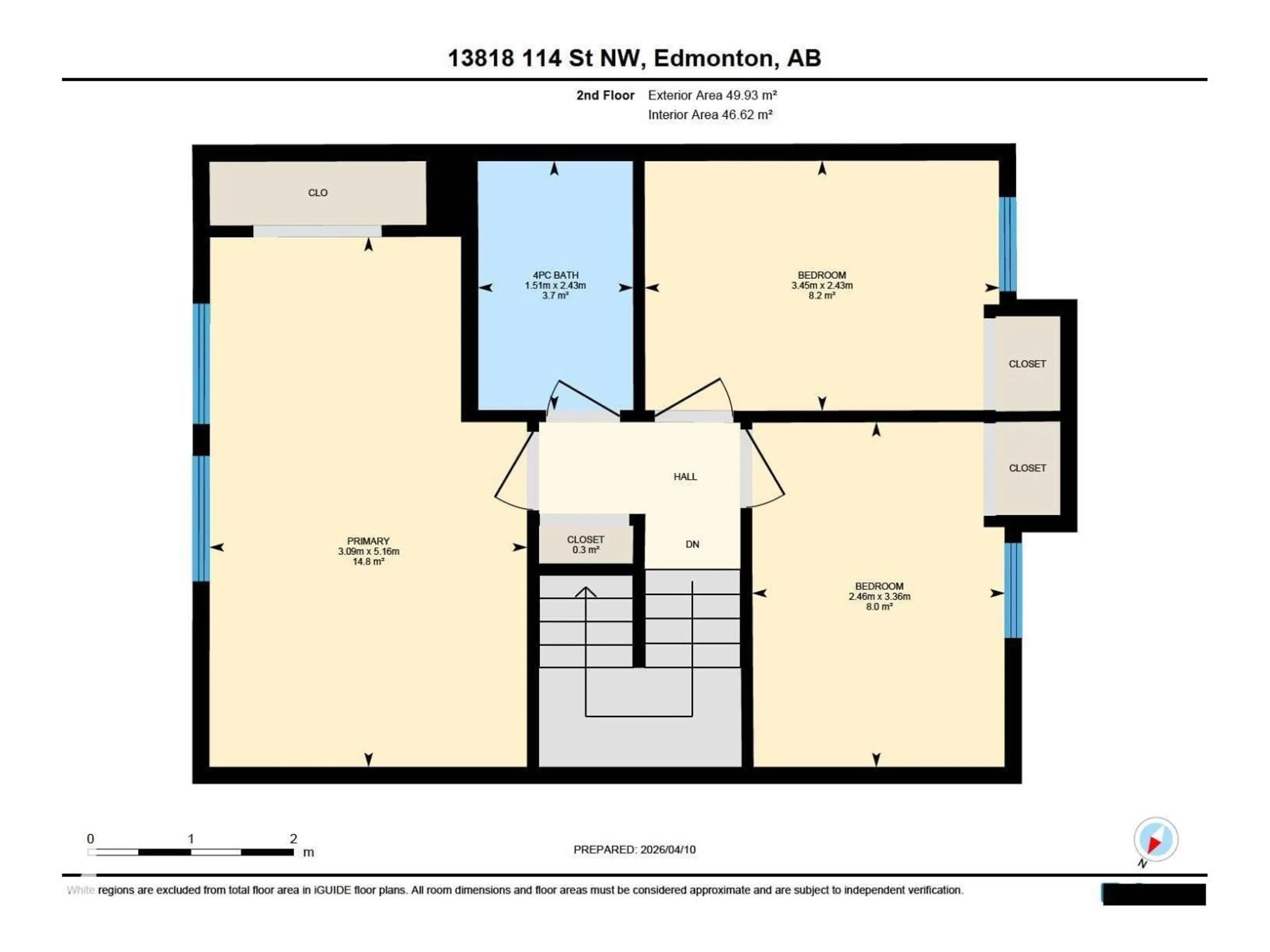Floor plan for 13818 114 ST, Edmonton Alberta T5X4J1