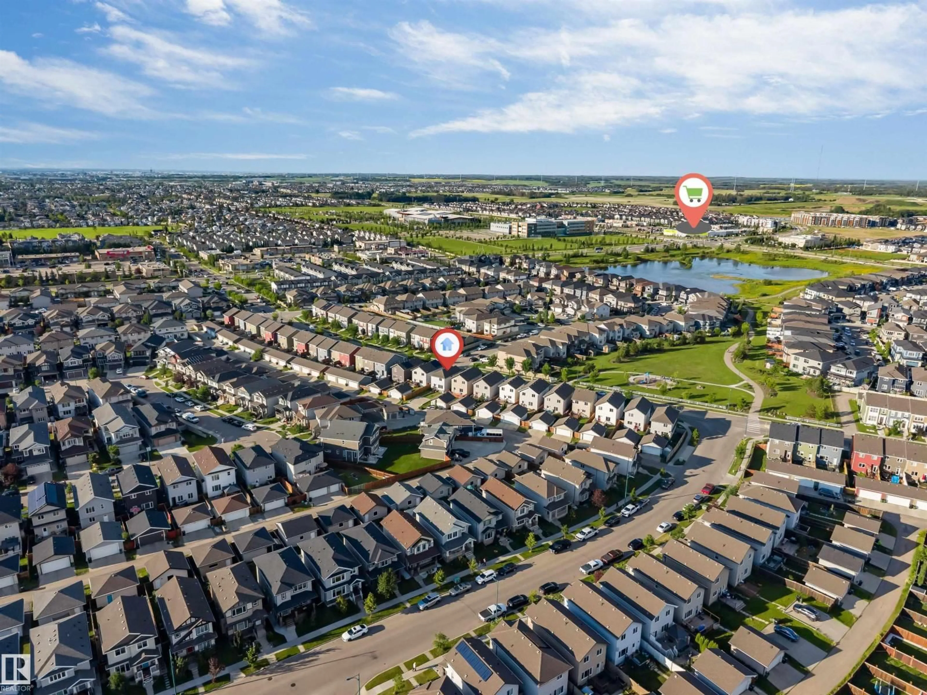 A pic from outside/outdoor area/front of a property/back of a property/a pic from drone, unknown for 2040 24 ST, Edmonton Alberta T6T0Y8