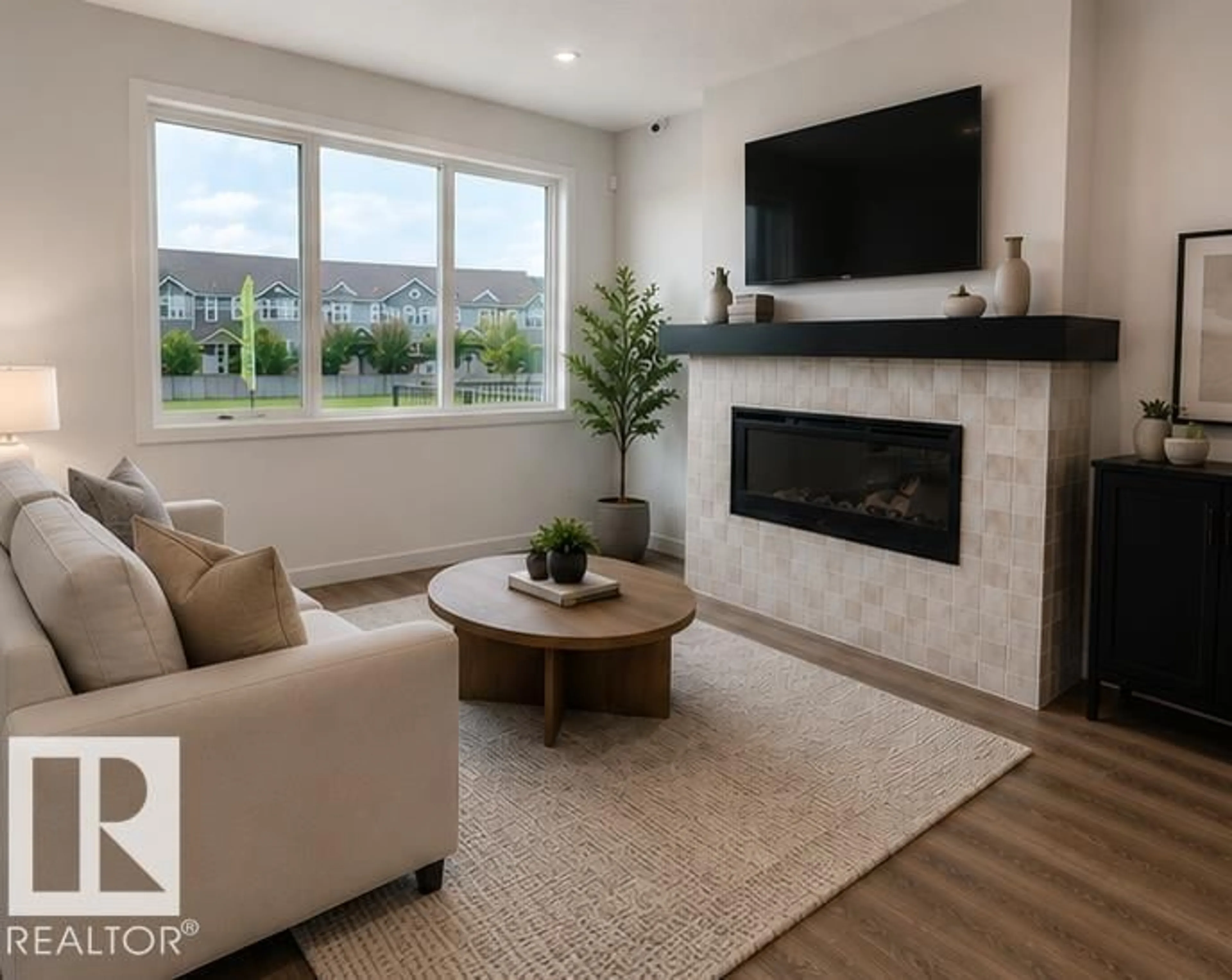 Living room with furniture, unknown for 5311 HAWTHORN CL, Edmonton Alberta T6X3N5