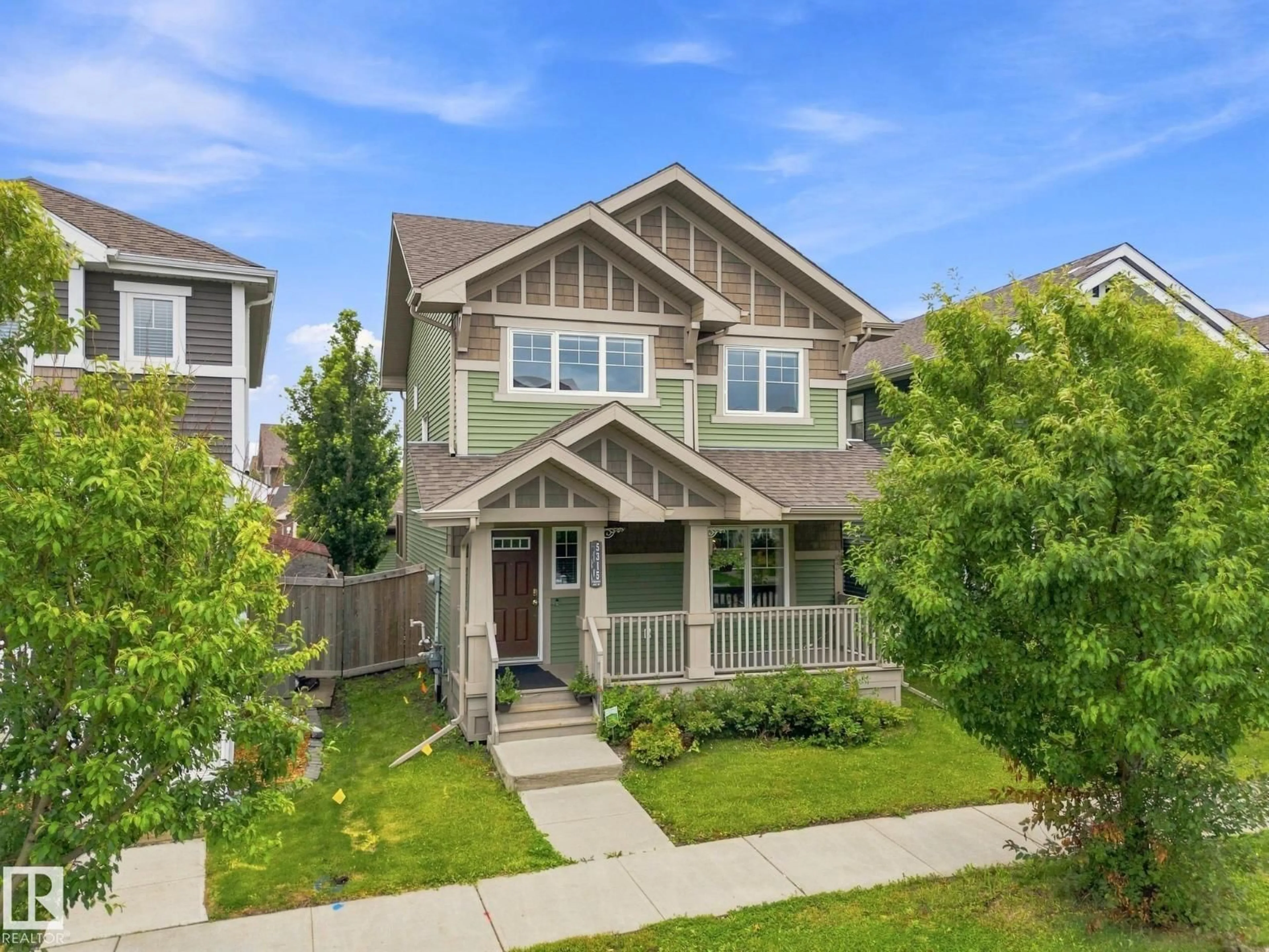 Home with vinyl exterior material, street for 5315 CRABAPPLE LO, Edmonton Alberta T6X1S5