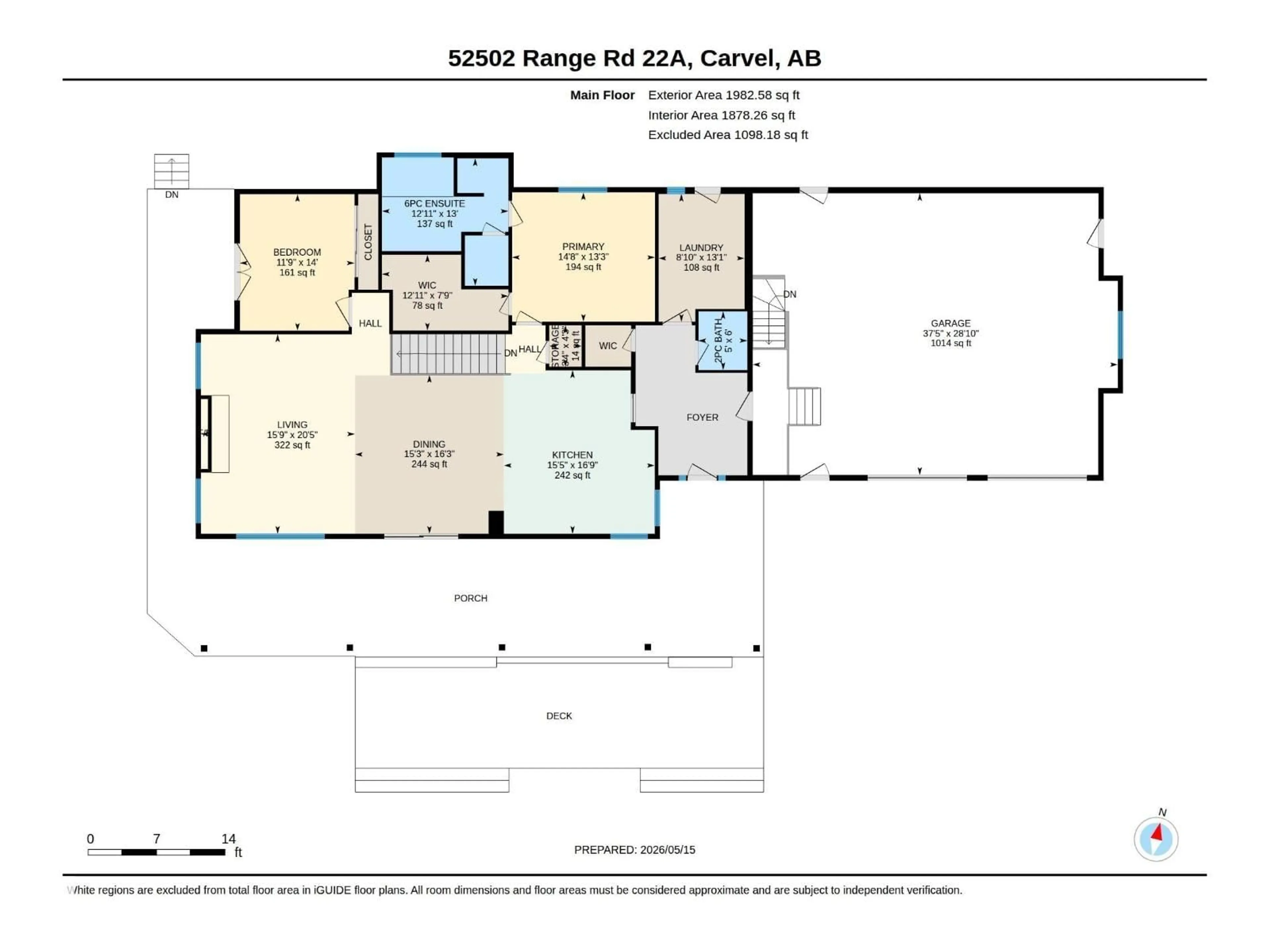 Floor plan for 52502 RGE ROAD 22 A, Rural Parkland County Alberta T7Y3C5