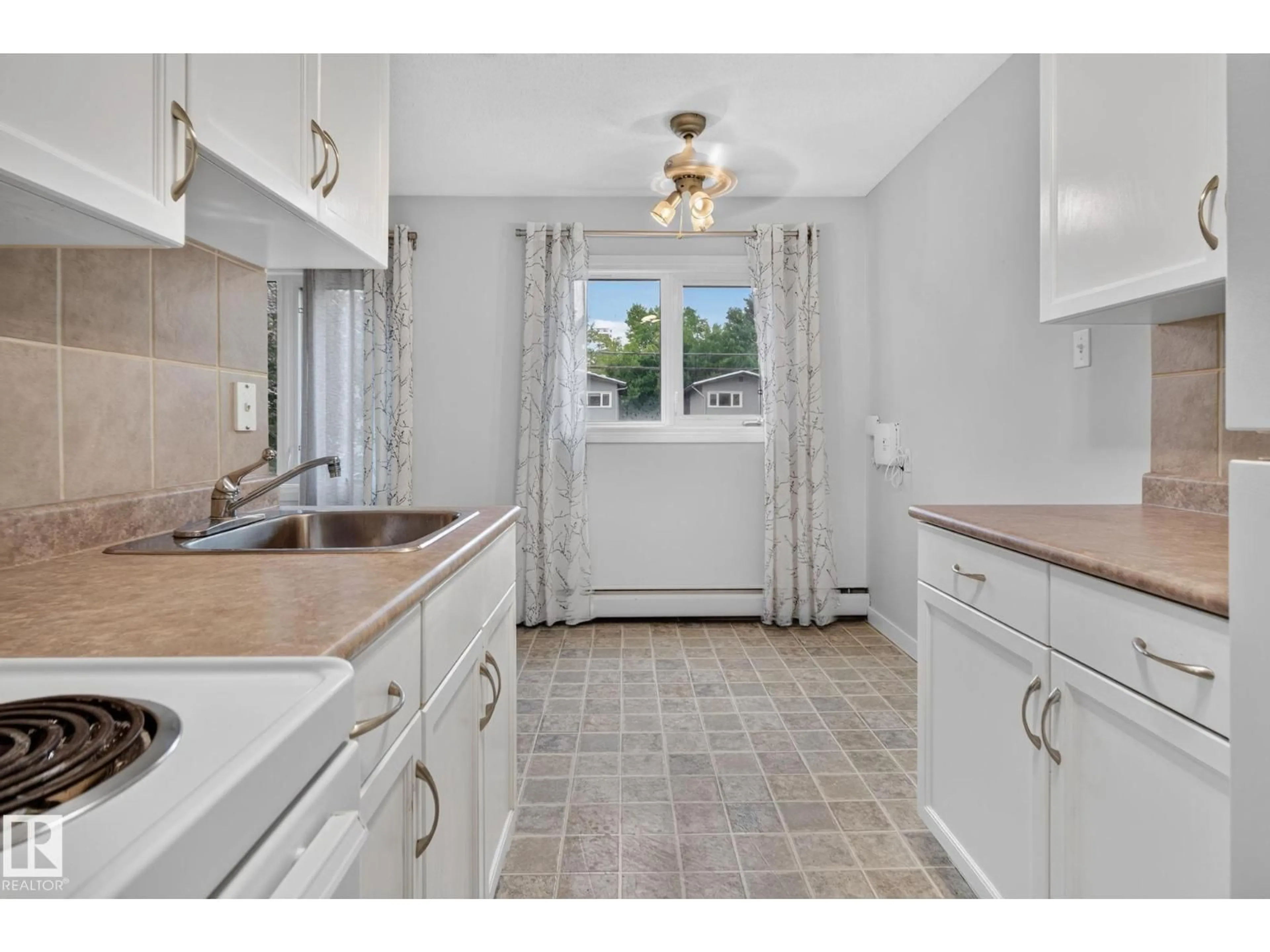 Standard kitchen, ceramic/tile floor for #9 - 10730 84 AV, Edmonton Alberta T6E2H9