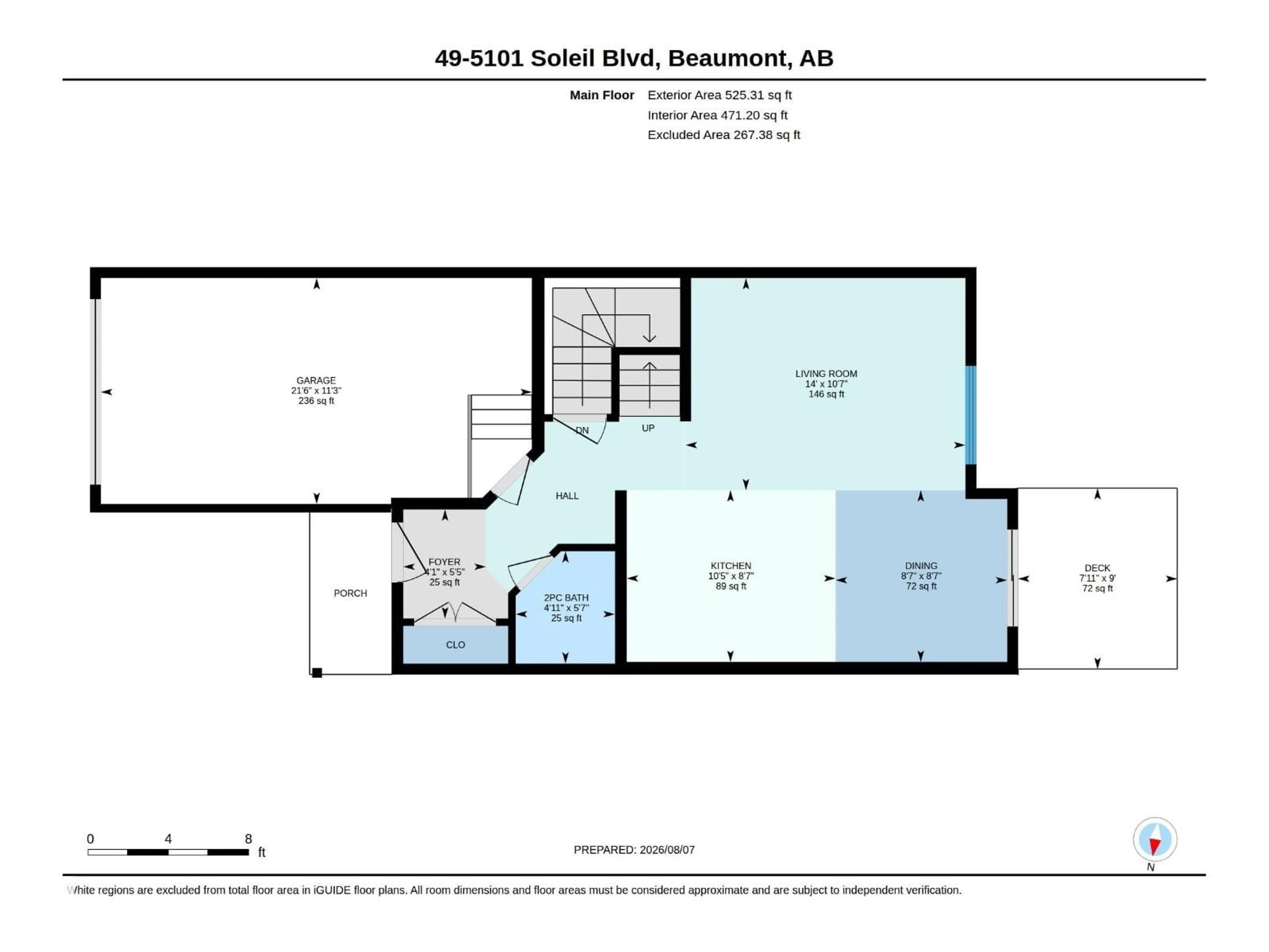 Floor plan for 5101 SOLEIL BV, Beaumont Alberta T4X0E3