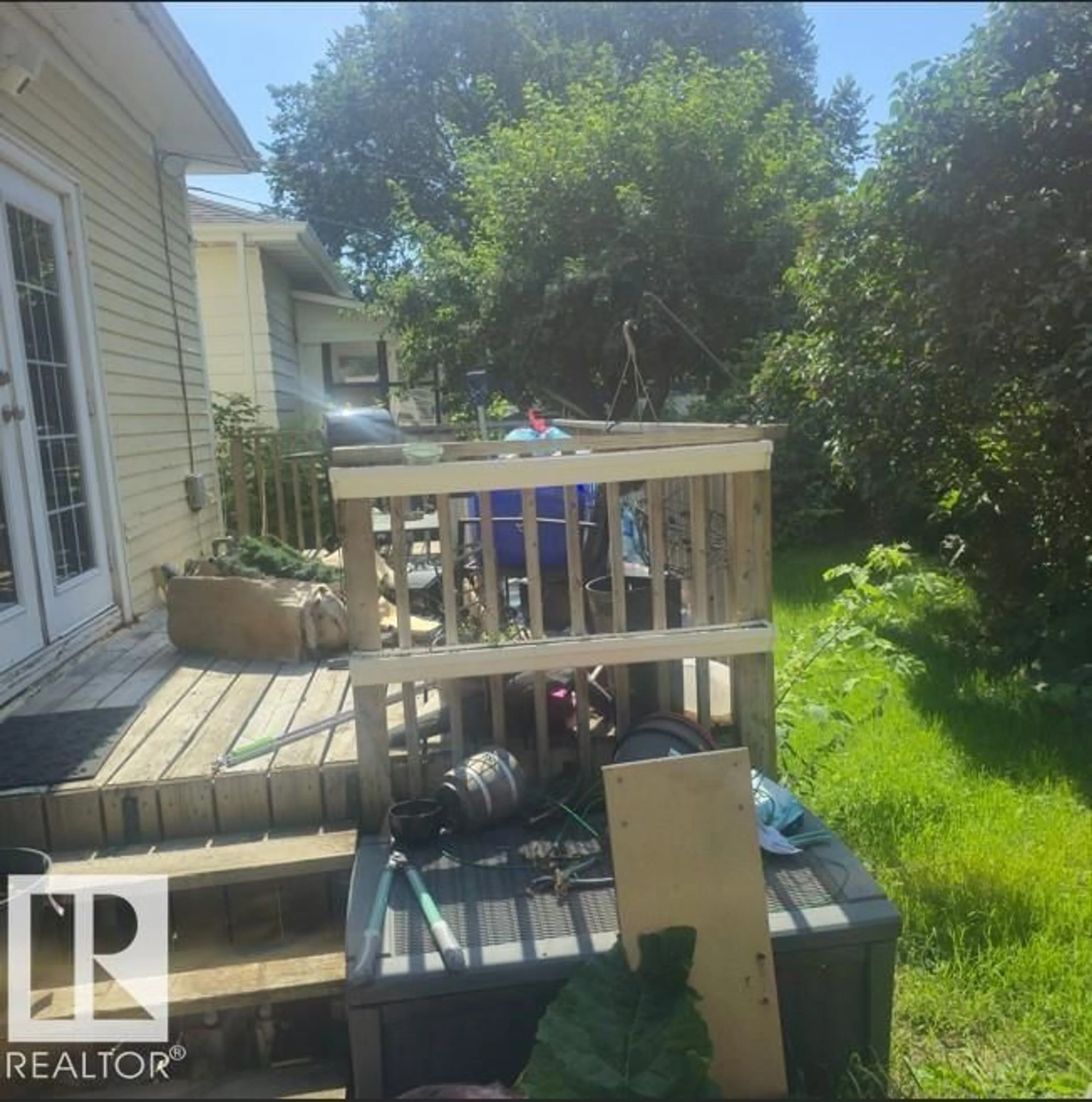 Patio, water/lake/river/ocean view for 11348 91 ST, Edmonton Alberta T5B4A3
