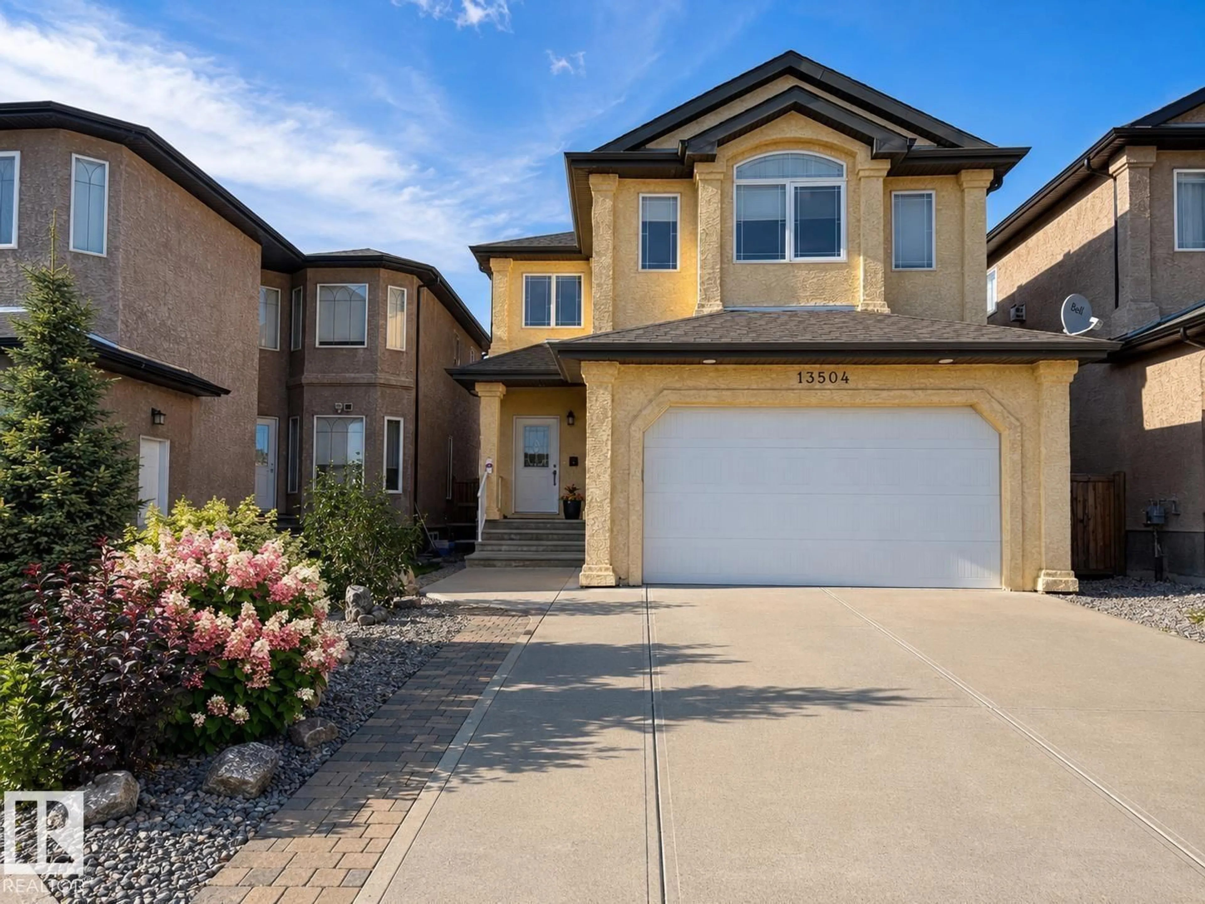Home with brick exterior material, street for 13504 163 AV, Edmonton Alberta T6V0G3