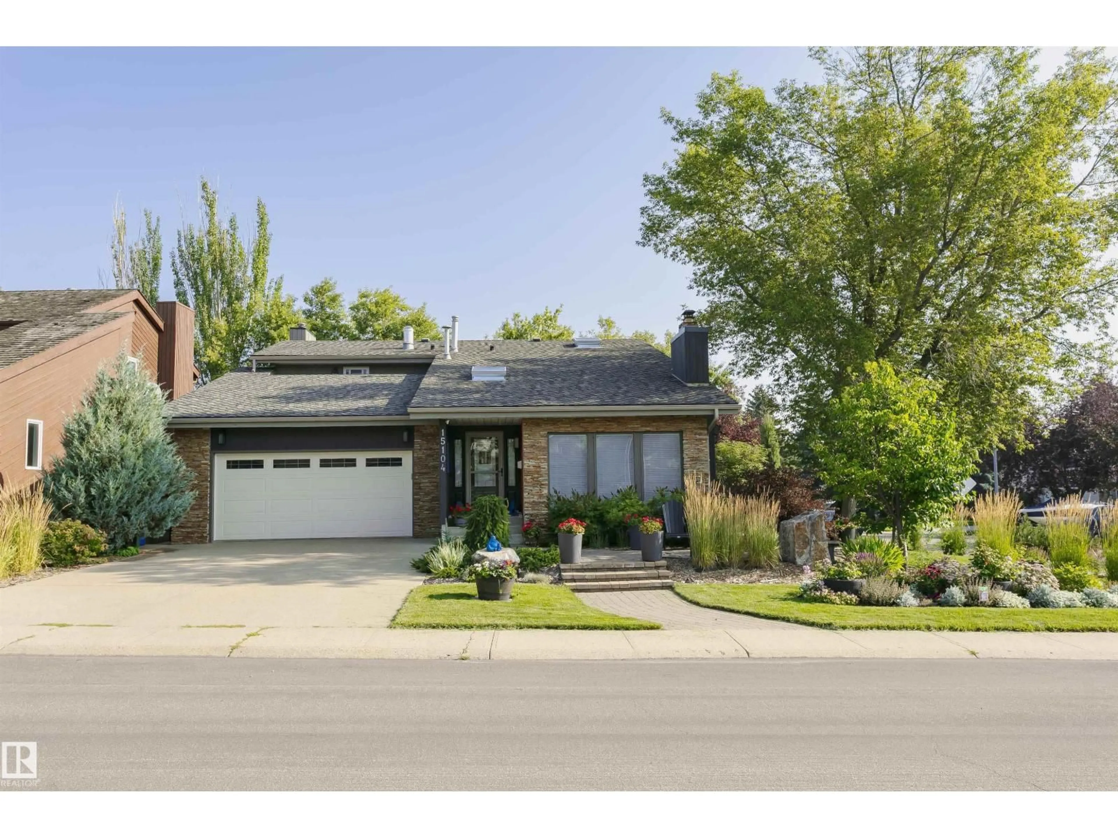Home with brick exterior material, street for 15104 42 AV, Edmonton Alberta T6H5L6