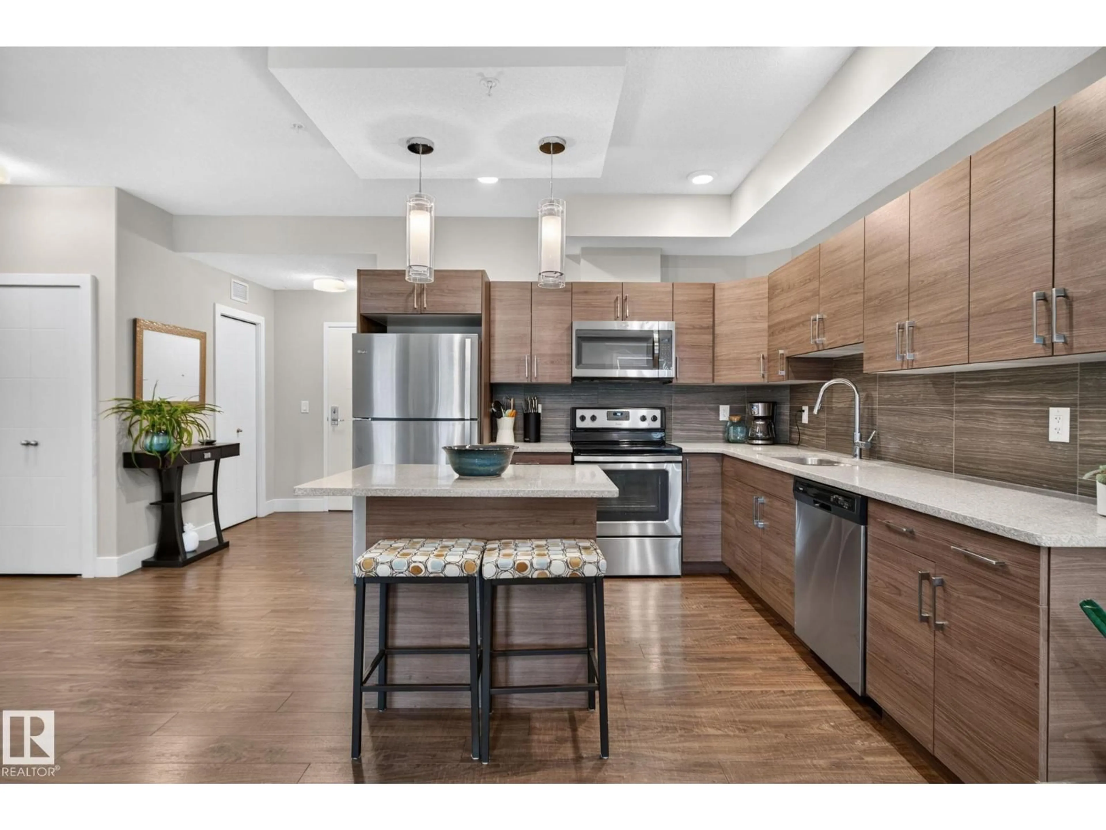 Open concept kitchen, unknown for 301 - 10006 83 AV, Edmonton Alberta T6E2C2