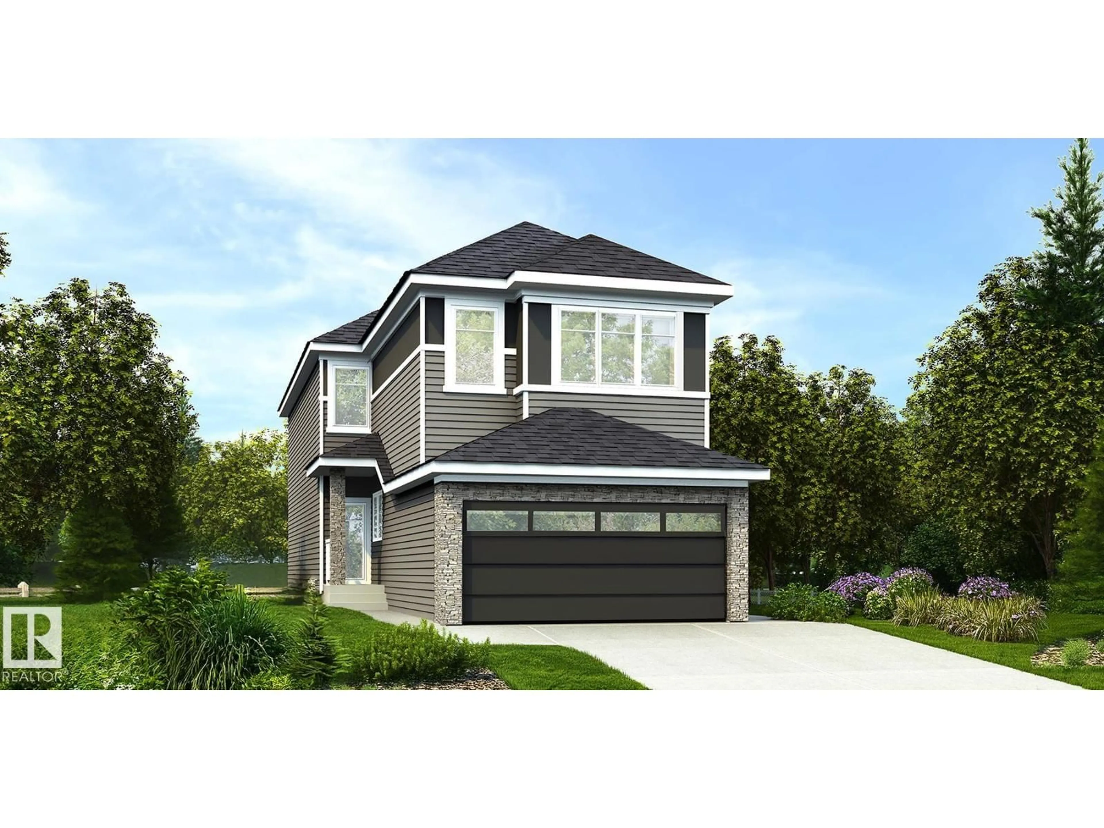 Home with vinyl exterior material, street for 18631 19 AV, Edmonton Alberta T6M3M9