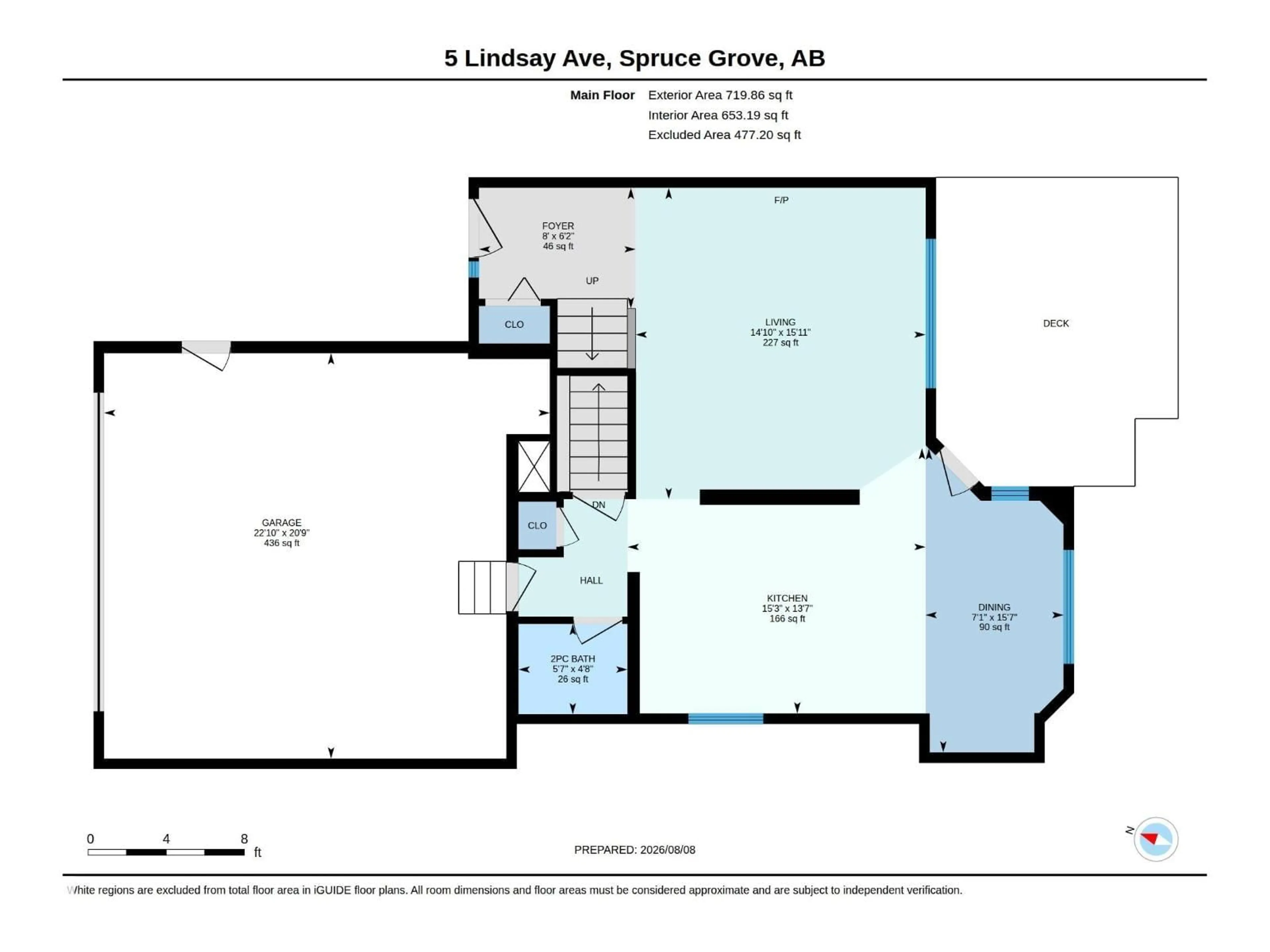 Floor plan for 5 LINDSAY AV, Spruce Grove Alberta T7X3W7