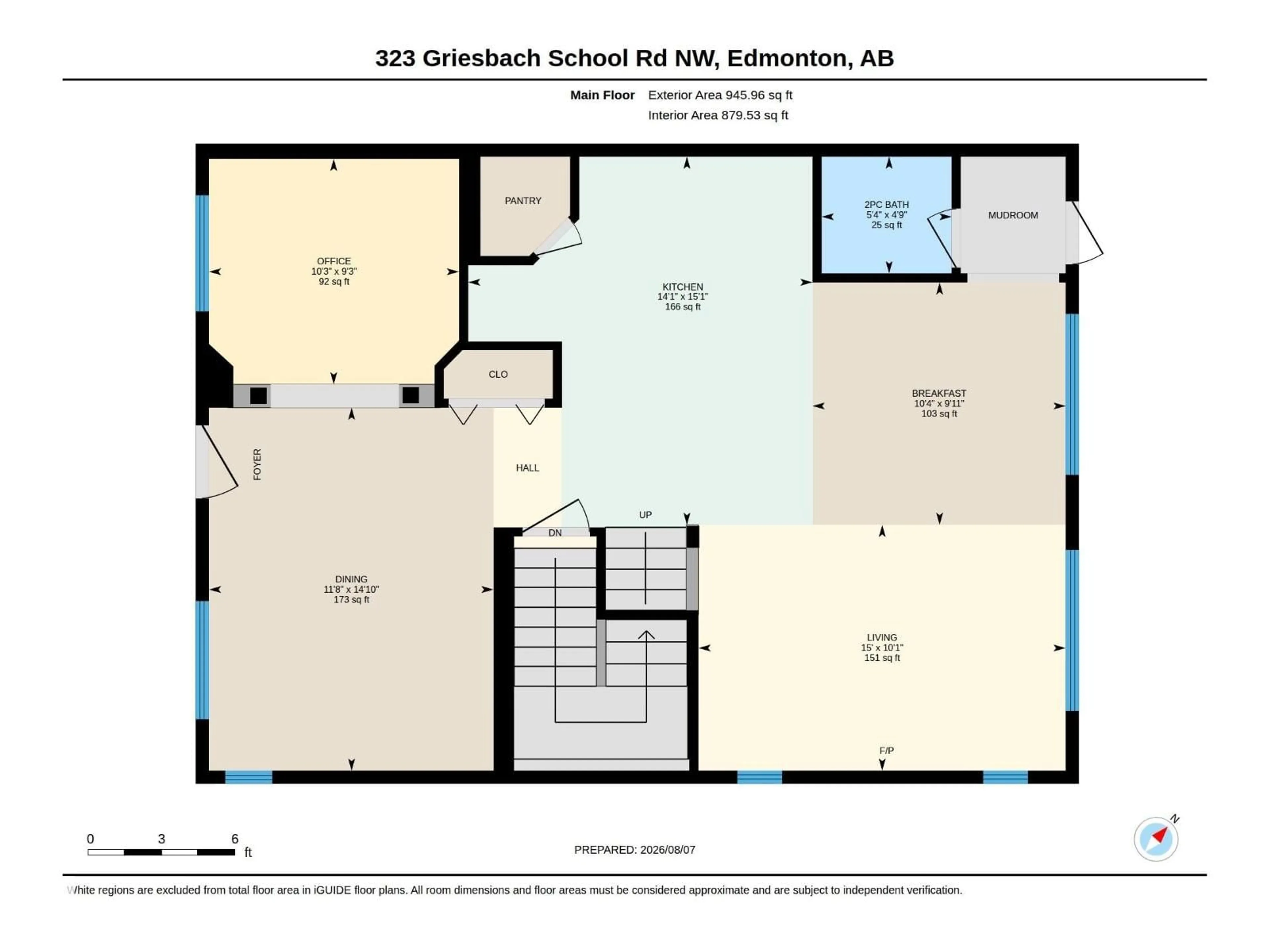 Floor plan for 323 GRIESBACH SCHOOL RD, Edmonton Alberta T5E6M4