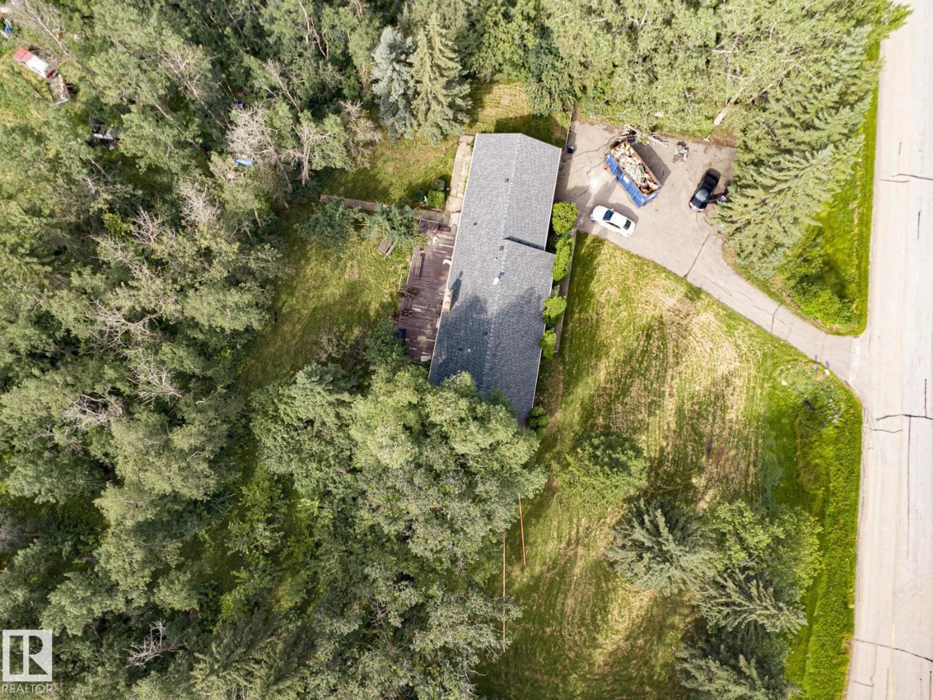 A pic from outside/outdoor area/front of a property/back of a property/a pic from drone, forest/trees view for 278 RGE ROAD 220, Rural Strathcona County Alberta T8E2C7
