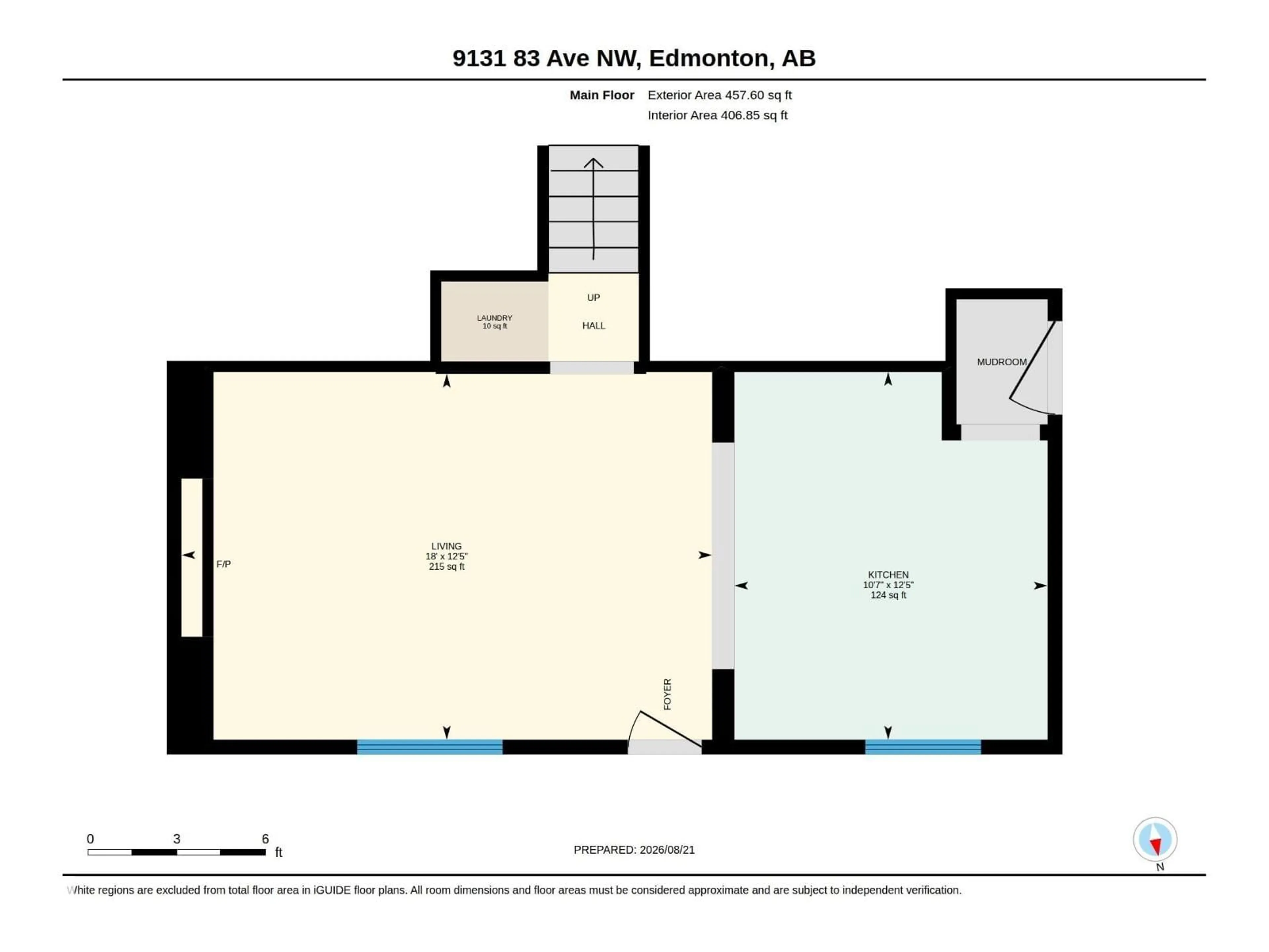 Floor plan for 9131 83 AV NW, Edmonton Alberta T6C1B6