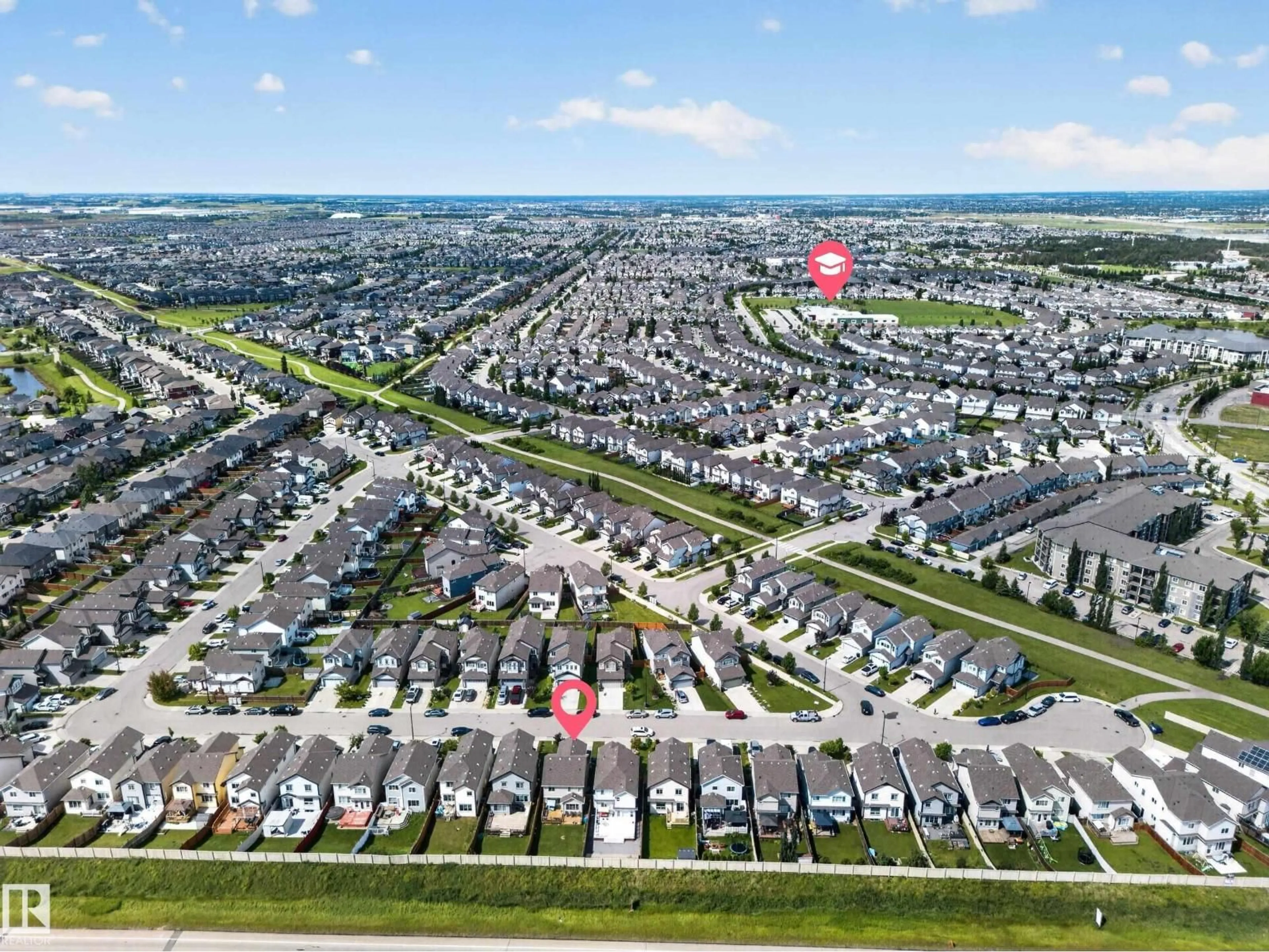 A pic from outside/outdoor area/front of a property/back of a property/a pic from drone, street for 1927 51 STREET, Edmonton Alberta T6X1Y4
