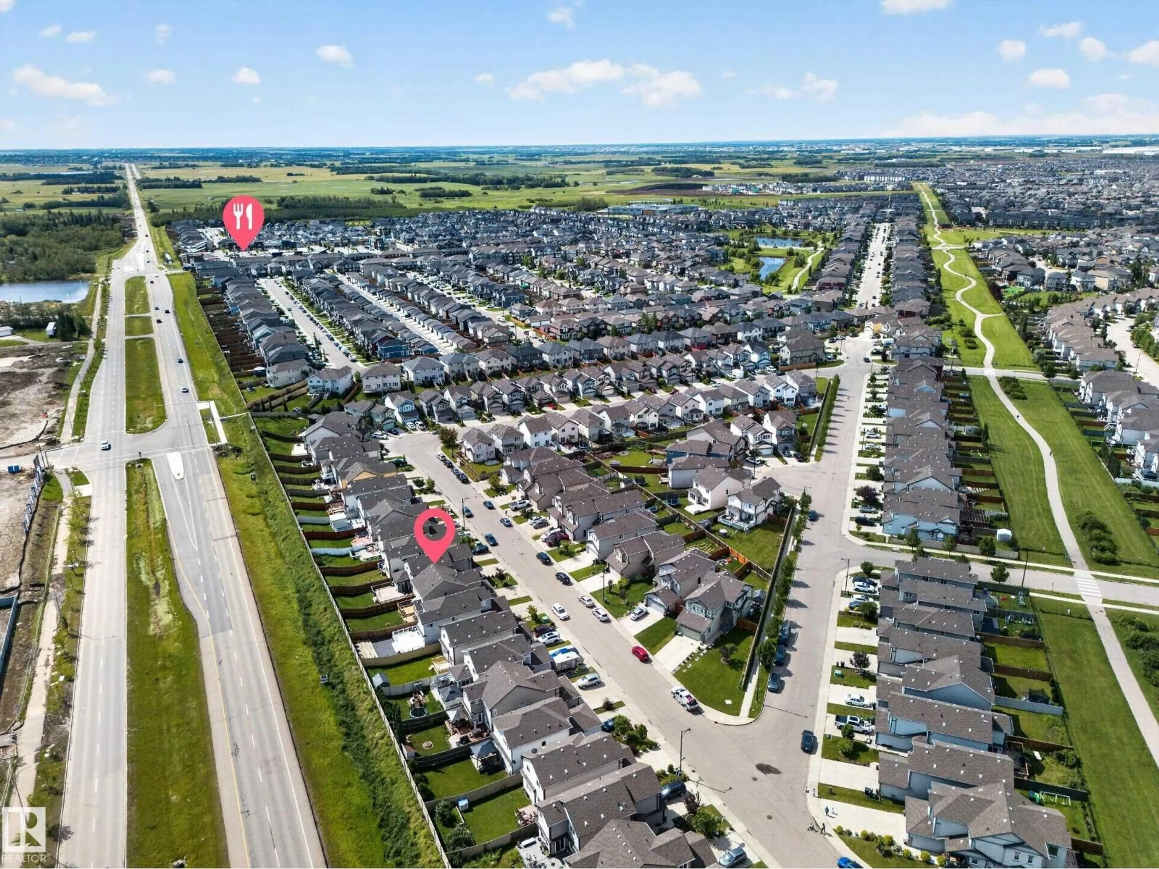 A pic from outside/outdoor area/front of a property/back of a property/a pic from drone, street for 1927 51 STREET, Edmonton Alberta T6X1Y4