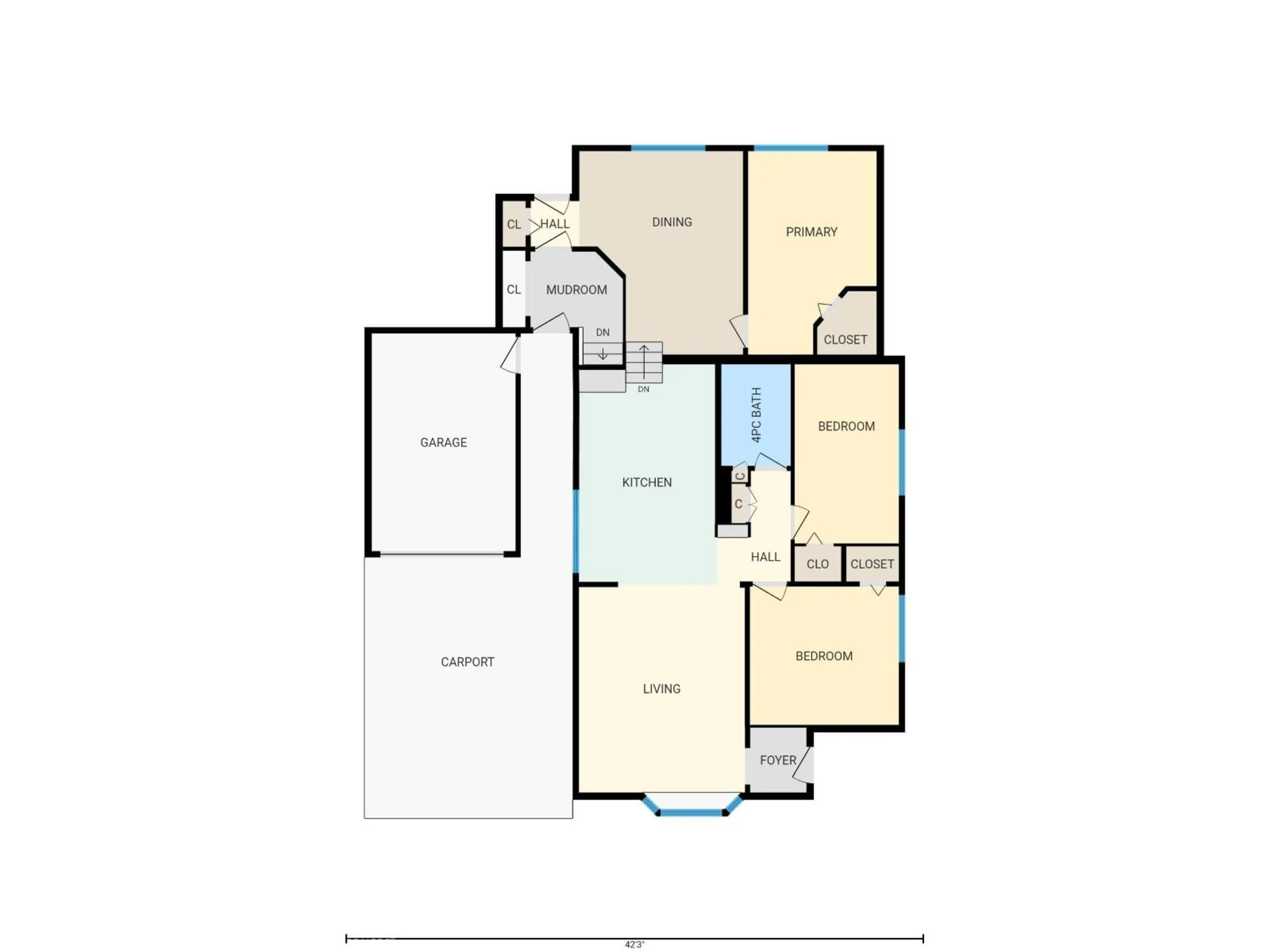 Floor plan for NW - 9712 162 ST, Edmonton Alberta T5P3K9