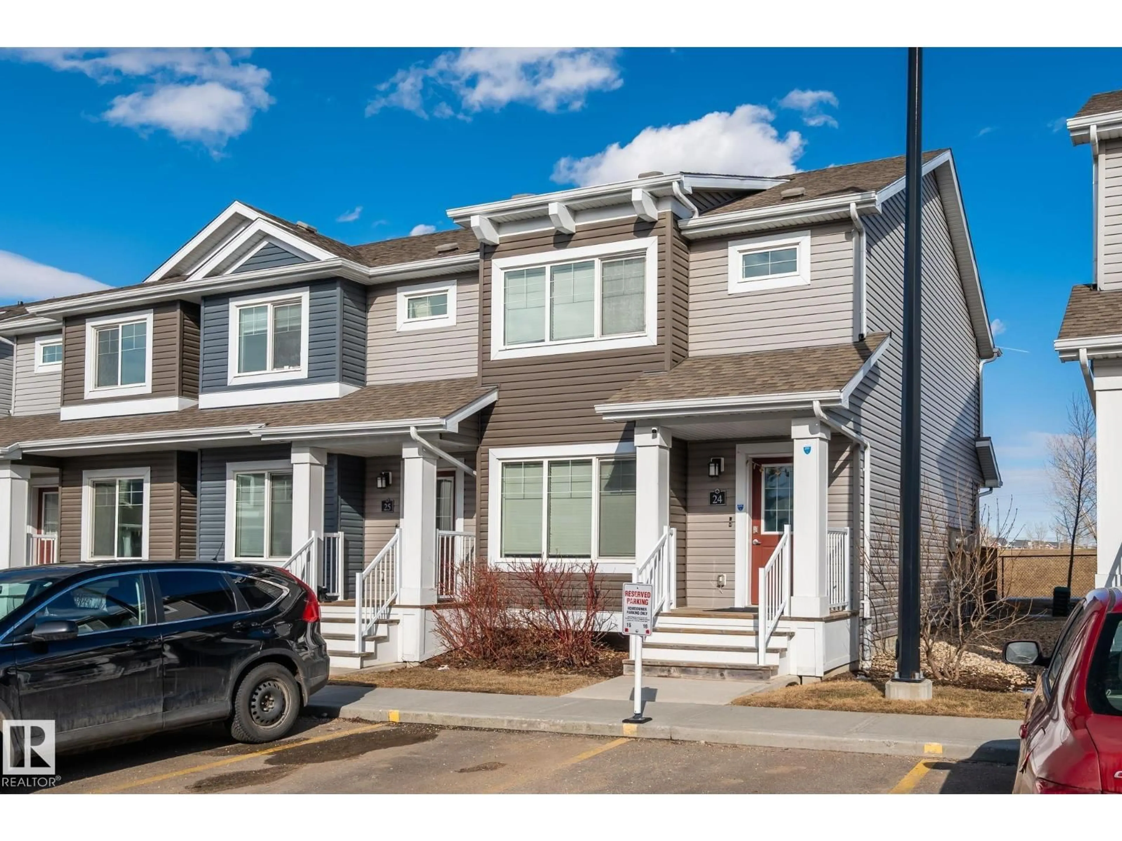 Home with vinyl exterior material, street for #24 - 4205 30 ST, Edmonton Alberta T6T2G9