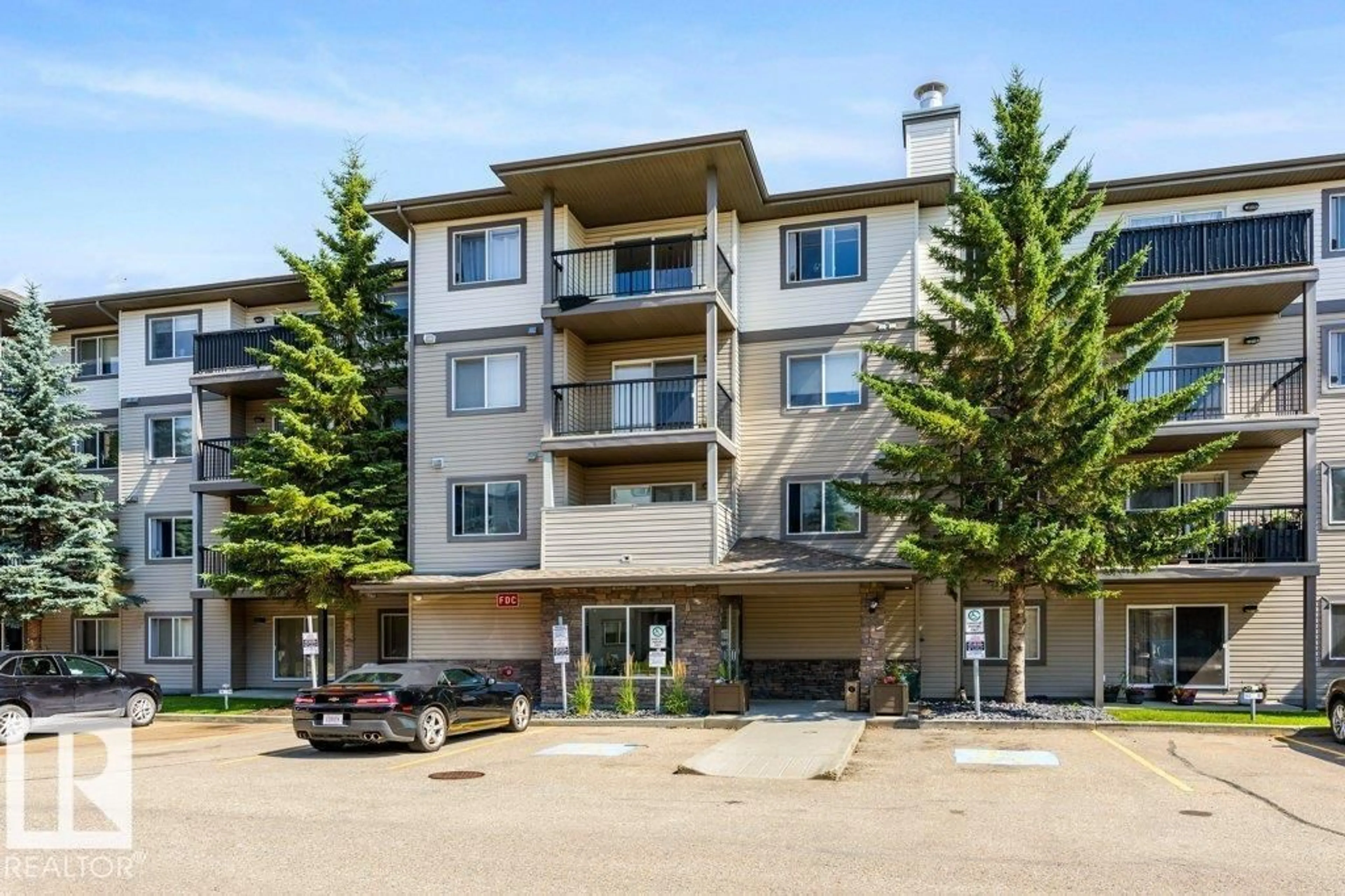 A pic from outside/outdoor area/front of a property/back of a property/a pic from drone, unknown for #307 - 1188 HYNDMAN RD, Edmonton Alberta T5A0E9