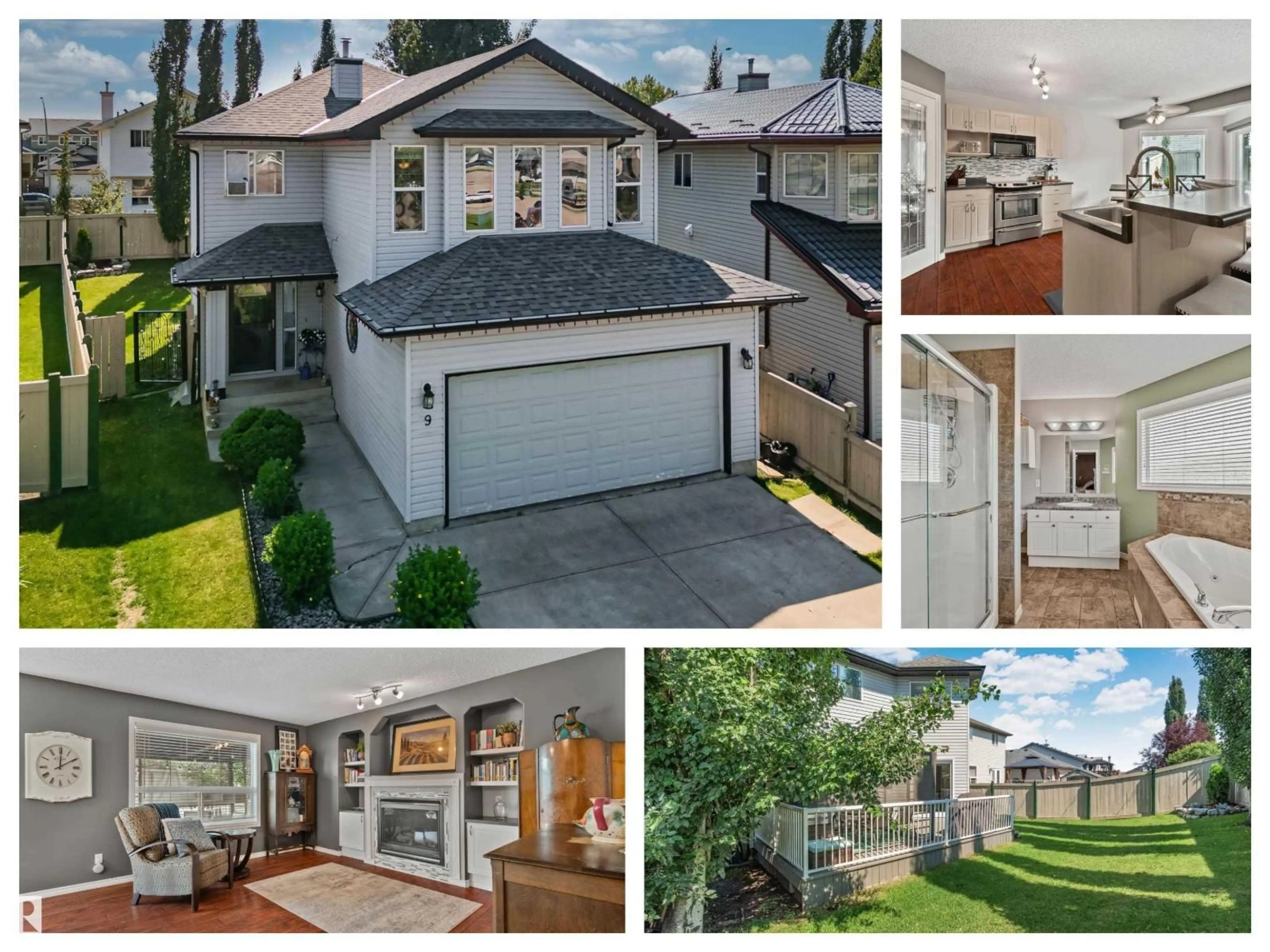 A pic from outside/outdoor area/front of a property/back of a property/a pic from drone, street for 9 LANDON DR, Spruce Grove Alberta T7X4S1
