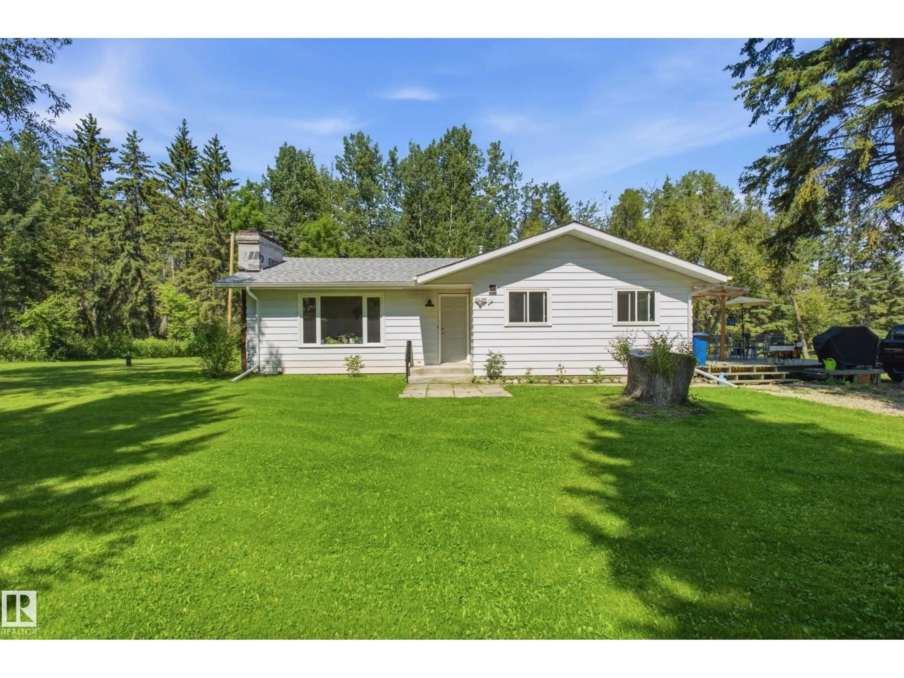 A pic from outside/outdoor area/front of a property/back of a property/a pic from drone, unknown for 60 2304 TWP ROAD 522, Rural Parkland County Alberta T0E0H0