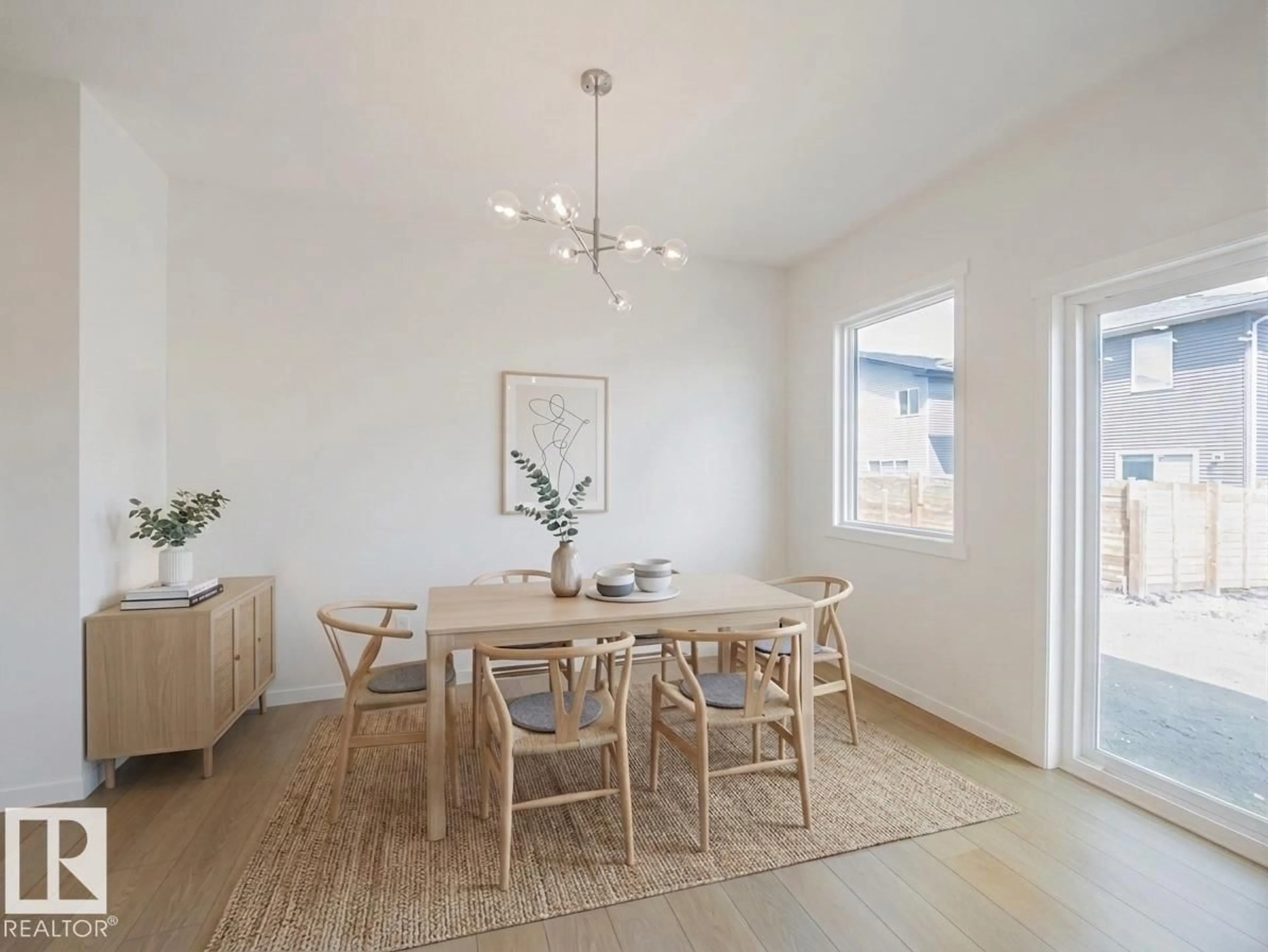Dining room, wood/laminate floor for 2 ELIS LI, Spruce Grove Alberta T7X4G8