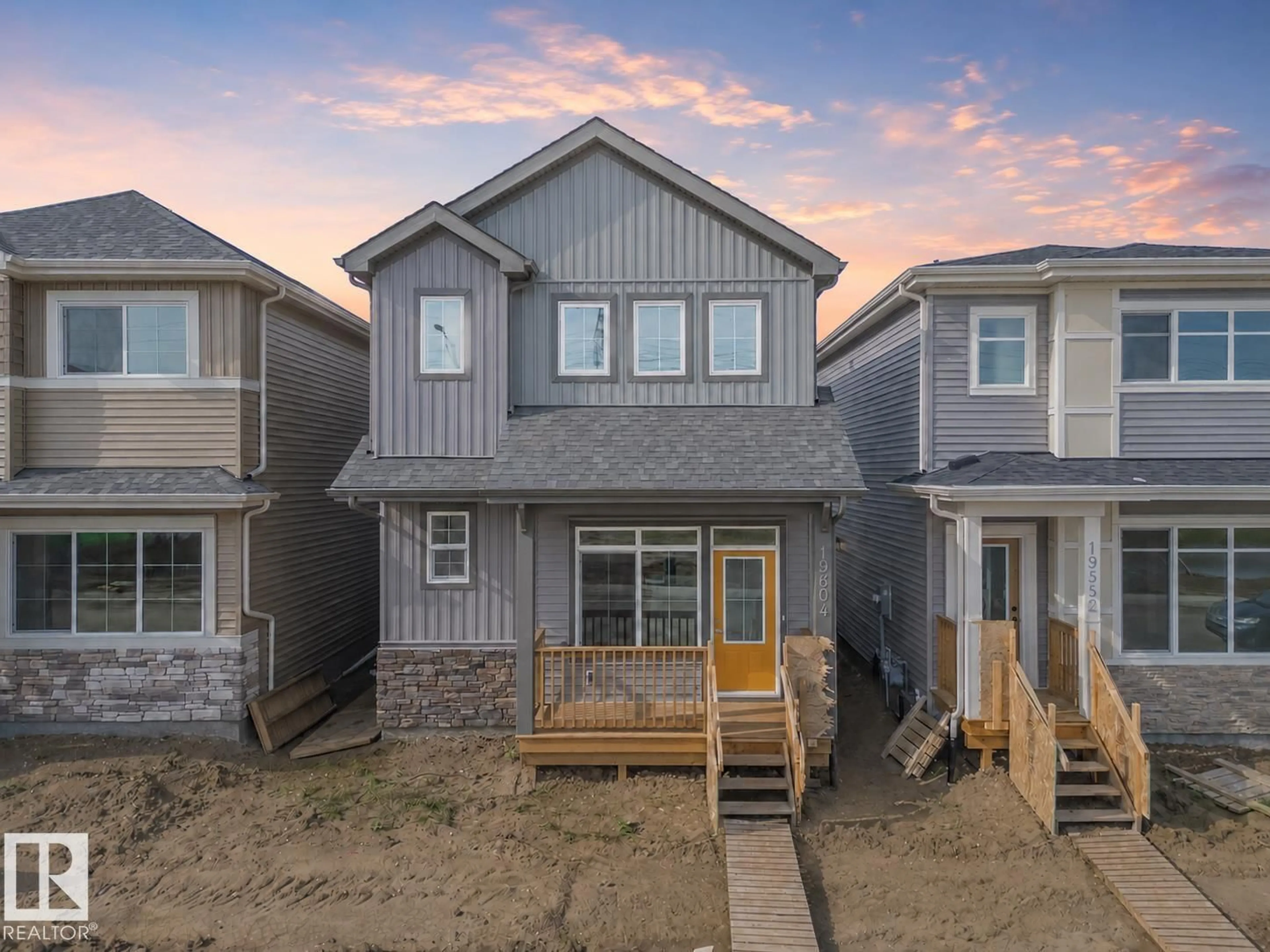 A pic from outside/outdoor area/front of a property/back of a property/a pic from drone, street for 19604 30 AV NW, Edmonton Alberta T6M3L9