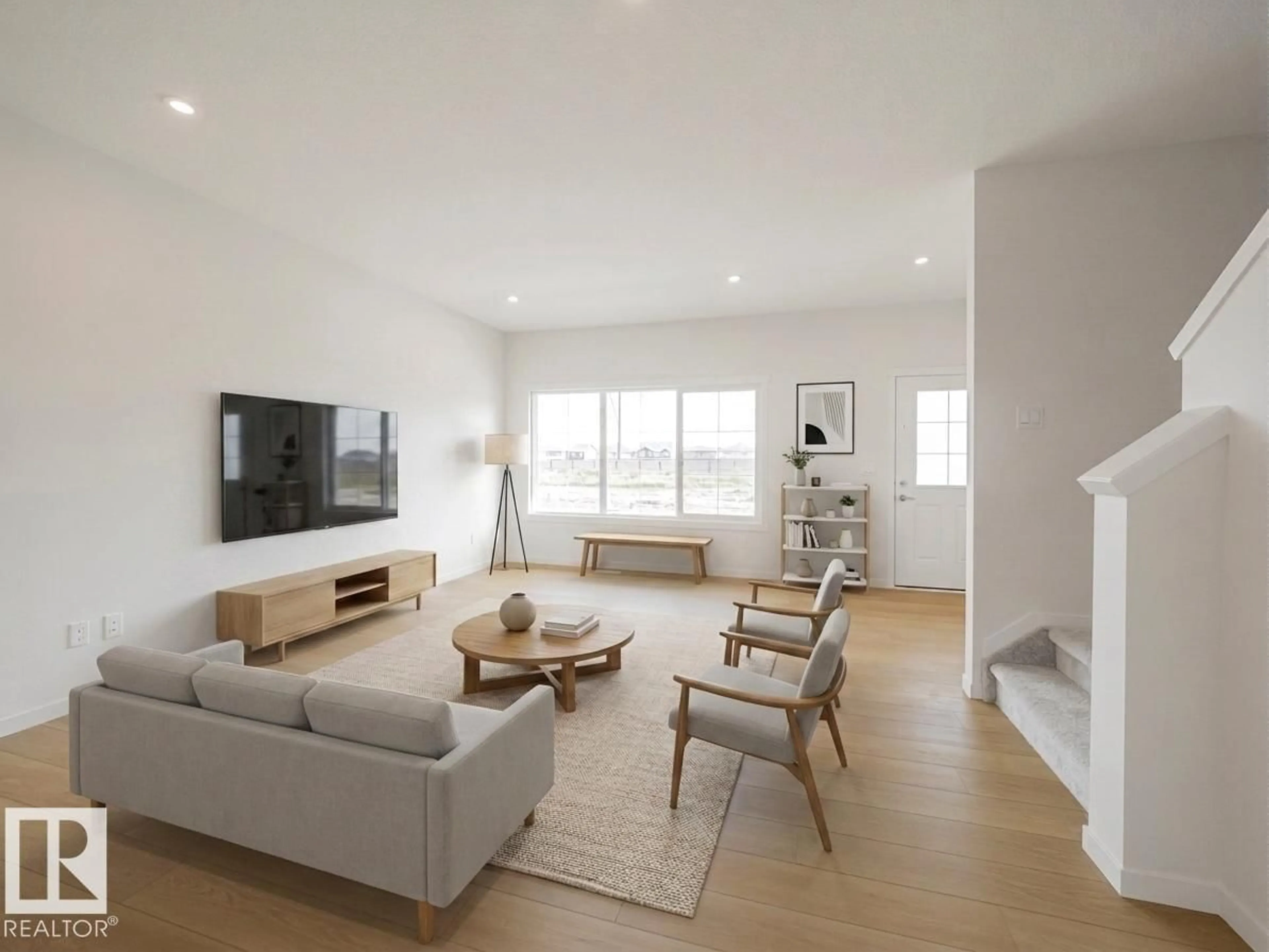 Living room with furniture, unknown for 19608 30 AV, Edmonton Alberta T6M3L9