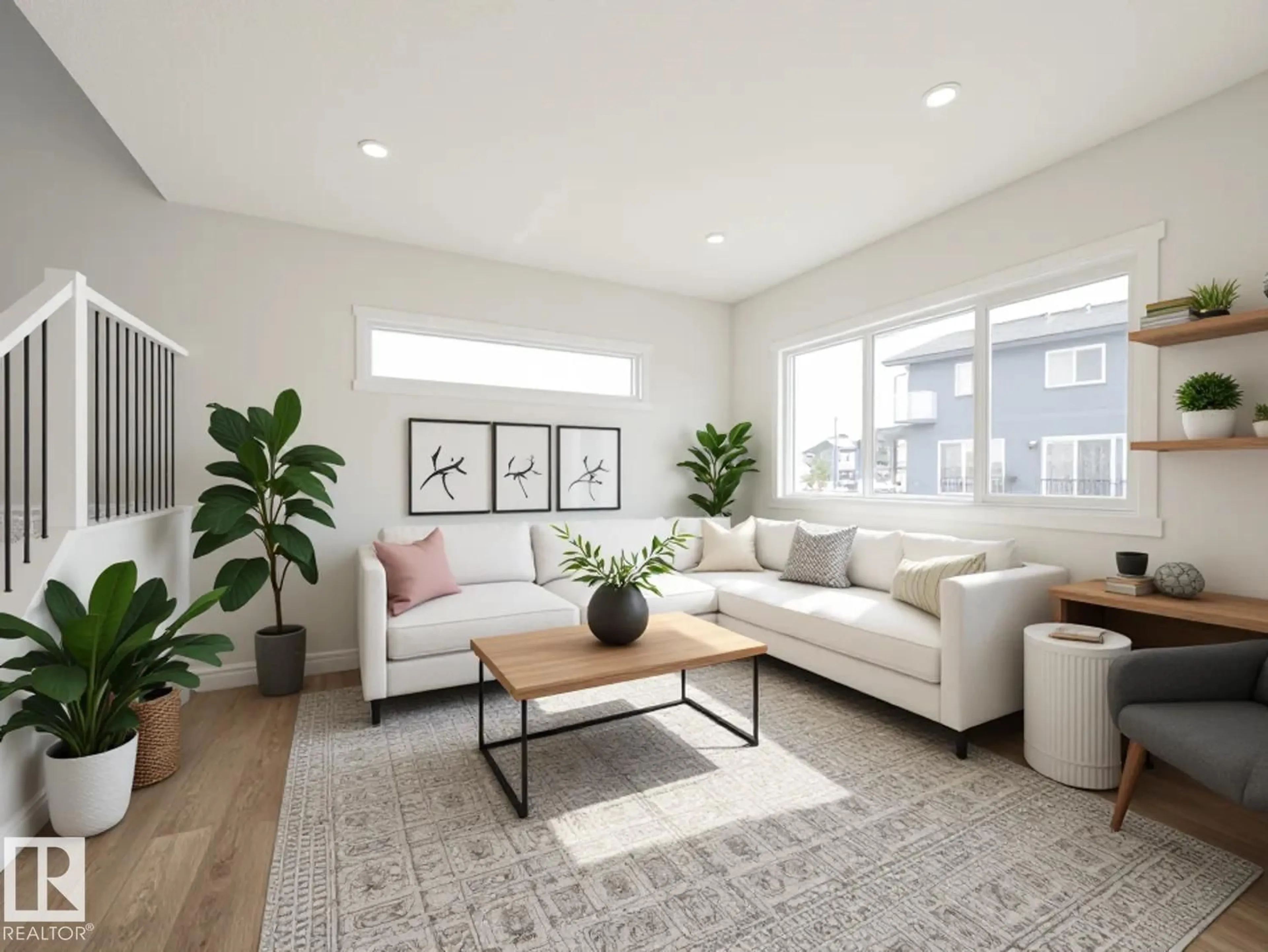 Living room with furniture, unknown for NW - 2204 193 ST, Edmonton Alberta T6M1P8