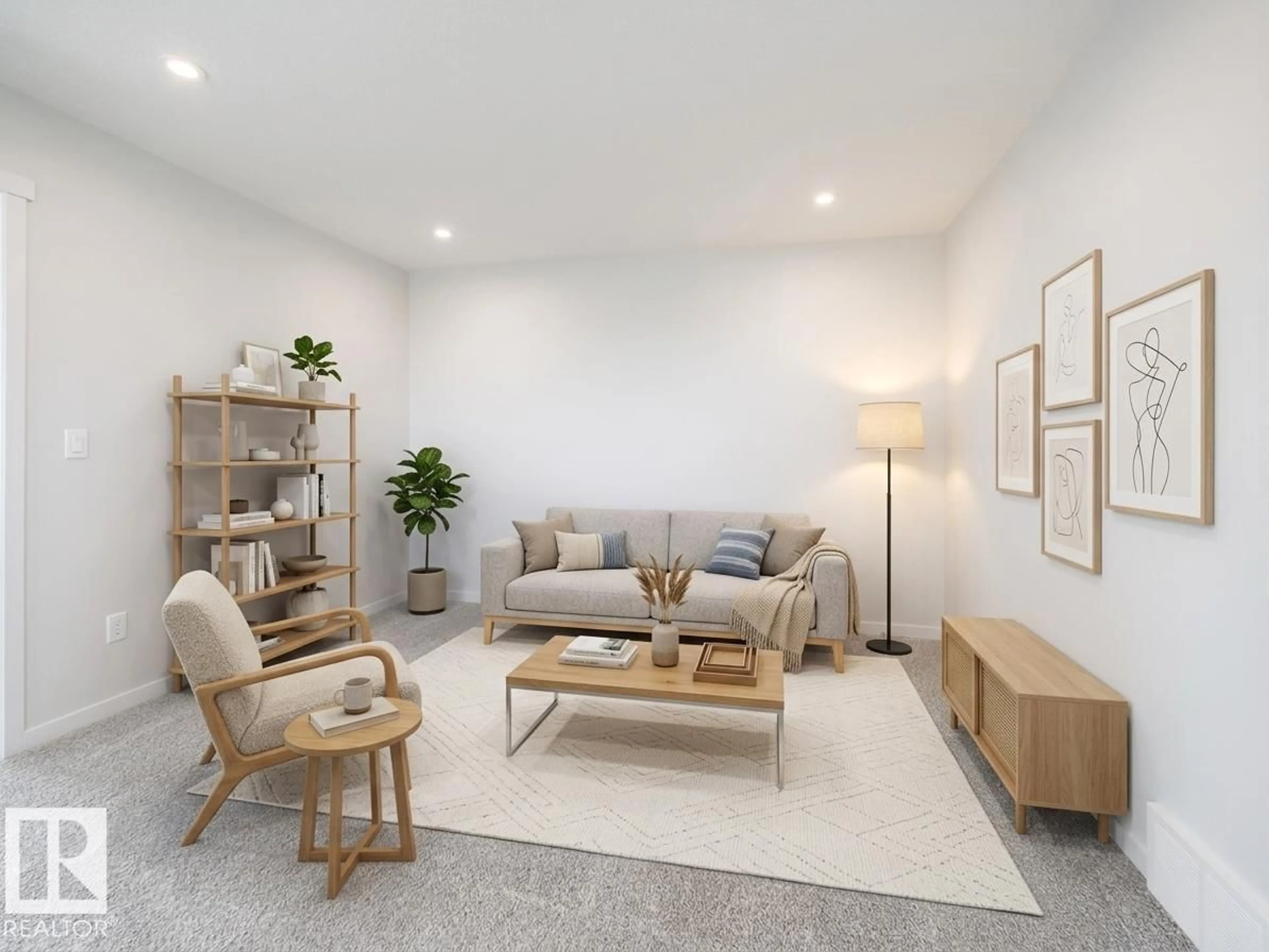 Living room with furniture, unknown for NW - 2204 193 ST, Edmonton Alberta T6M1P8