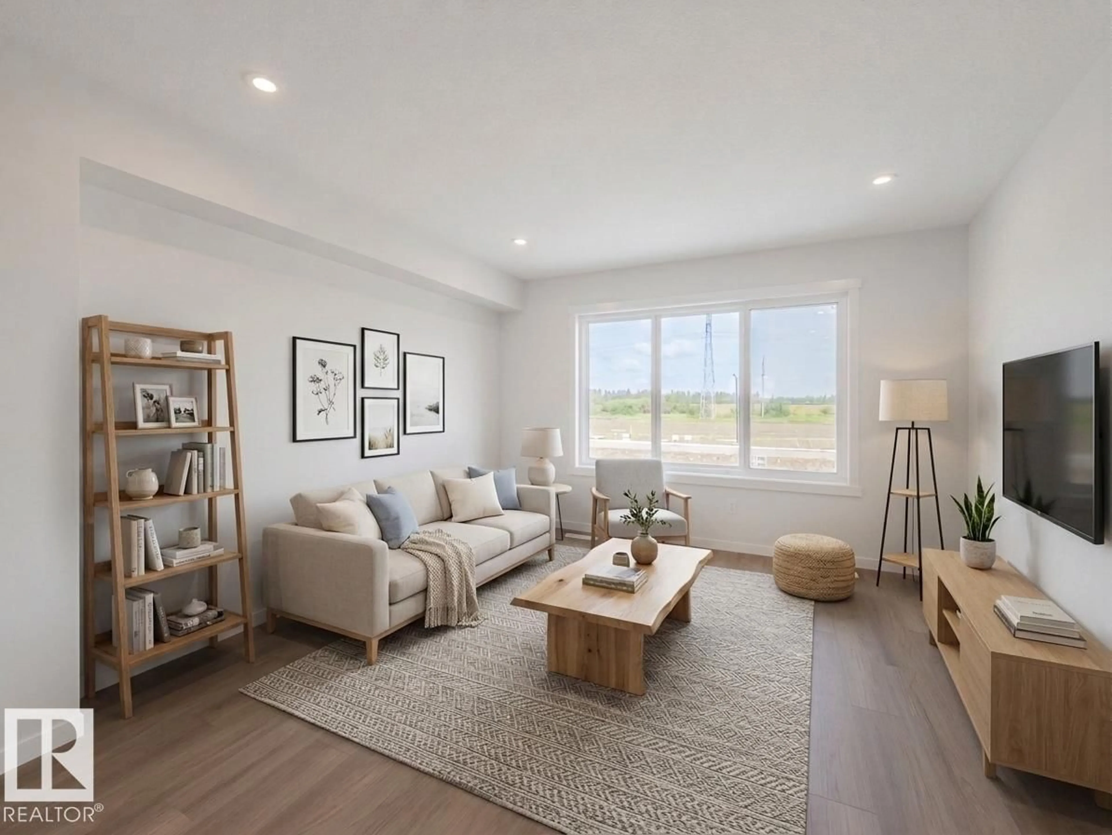Living room with furniture, unknown for NW - 17224 4 ST, Edmonton Alberta T5Y4K8