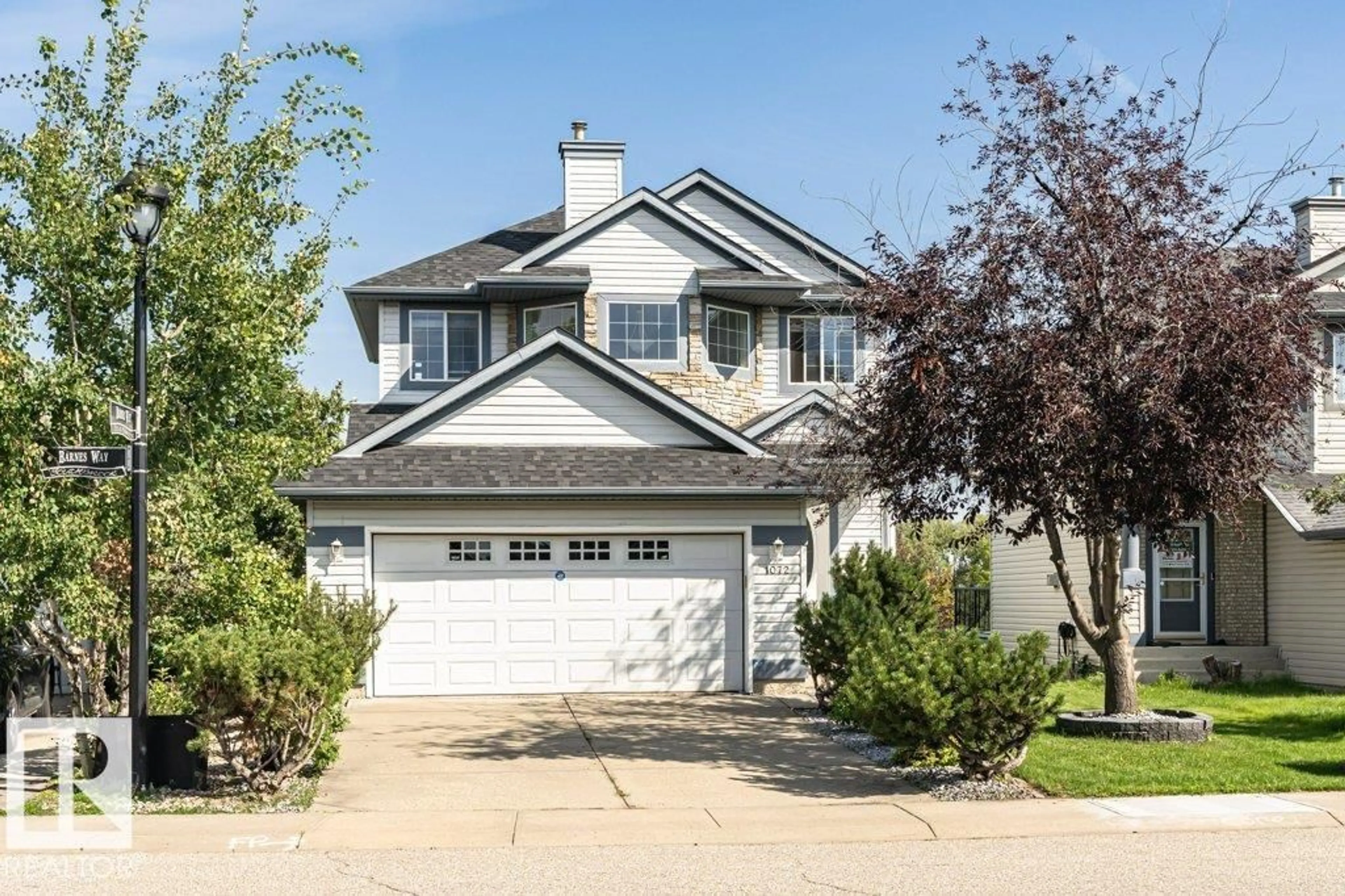 Home with vinyl exterior material, street for SW - 1072 BARNES WY, Edmonton Alberta T6W1E5