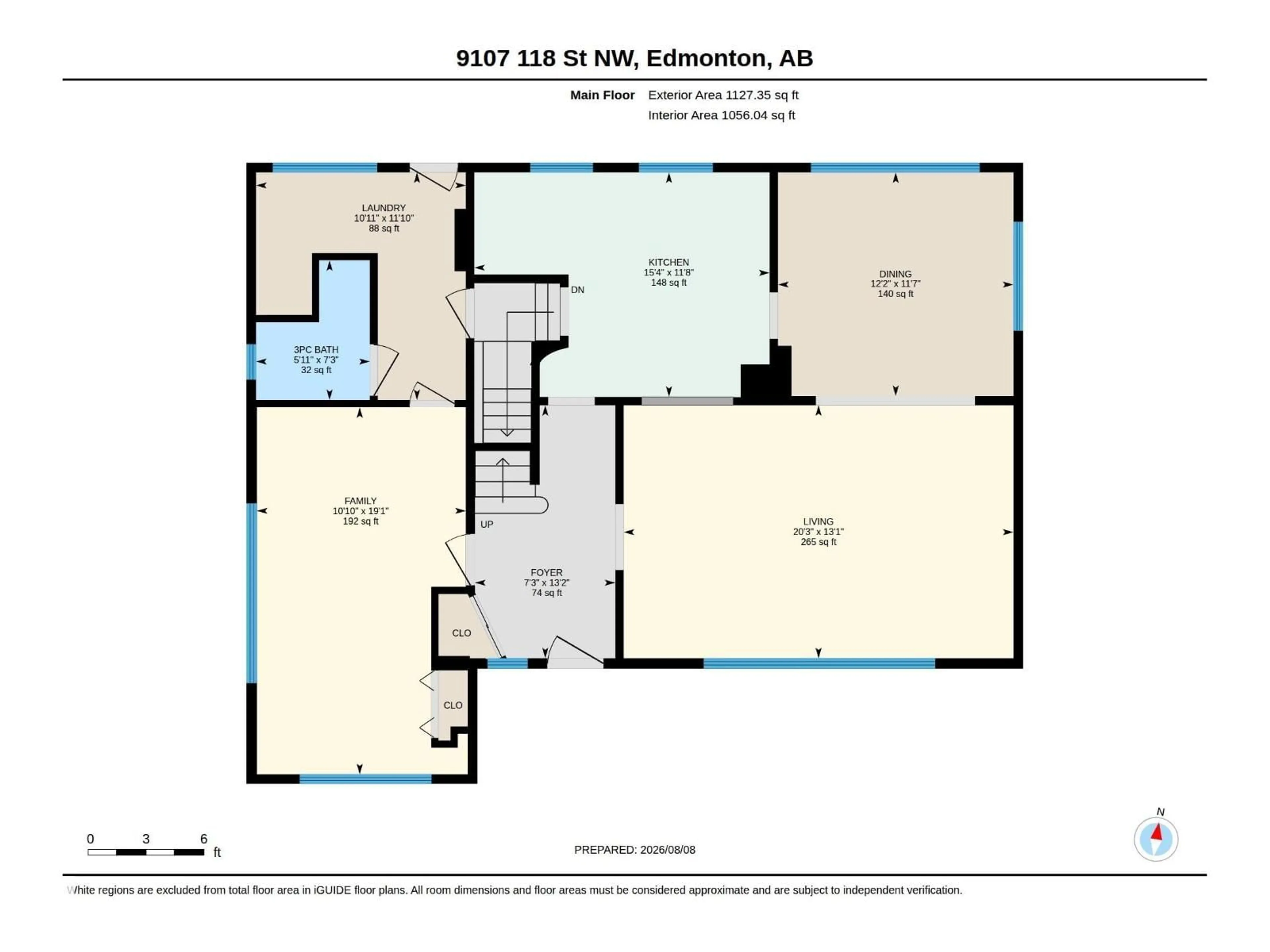 Floor plan for NW - 9107 118 ST, Edmonton Alberta T6G1T6
