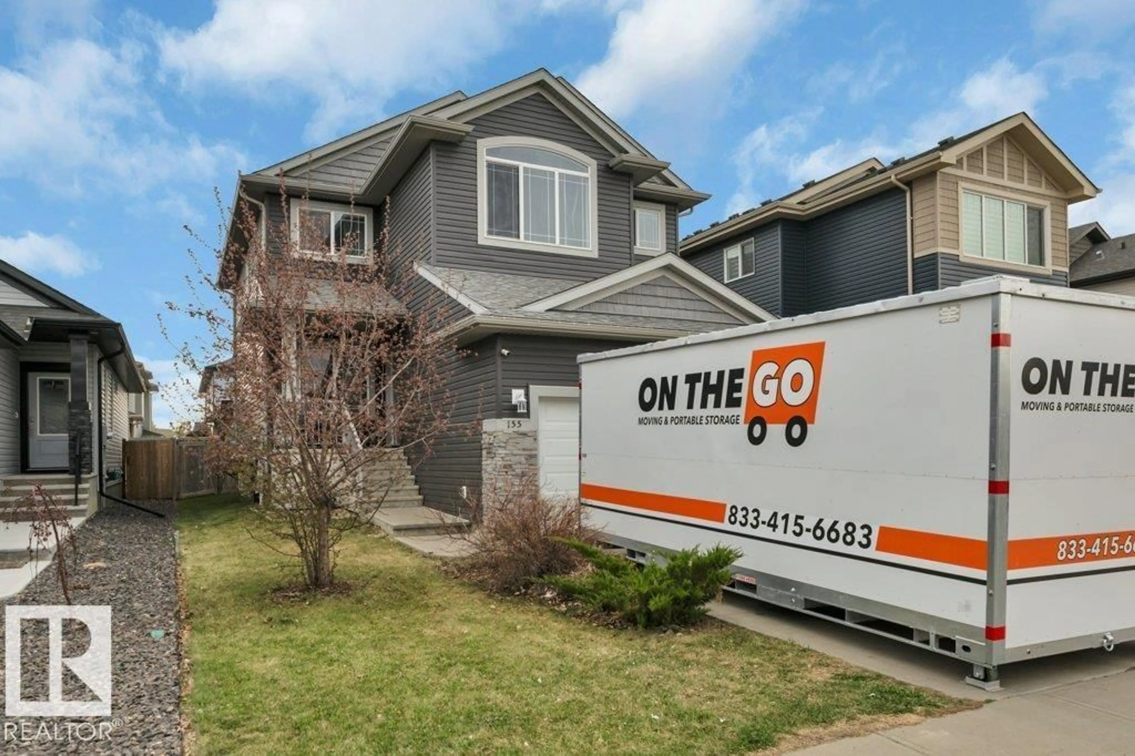 Home with vinyl exterior material, street for 155 KIRPATRICK CR, Leduc Alberta T9E0W3