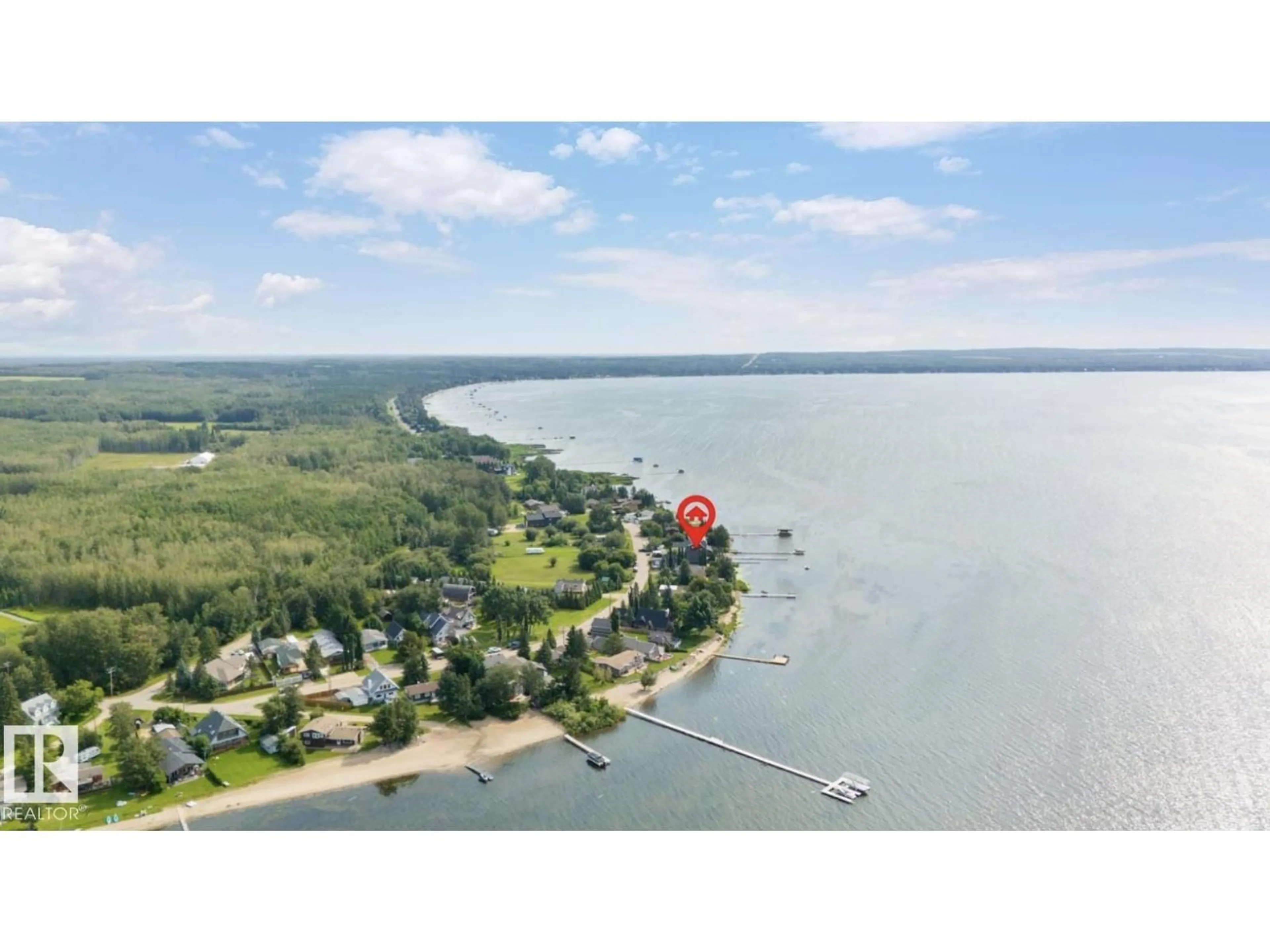 A pic from outside/outdoor area/front of a property/back of a property/a pic from drone, water/lake/river/ocean view for 15 WICKS STREET, Rural Leduc County Alberta T0C2P0