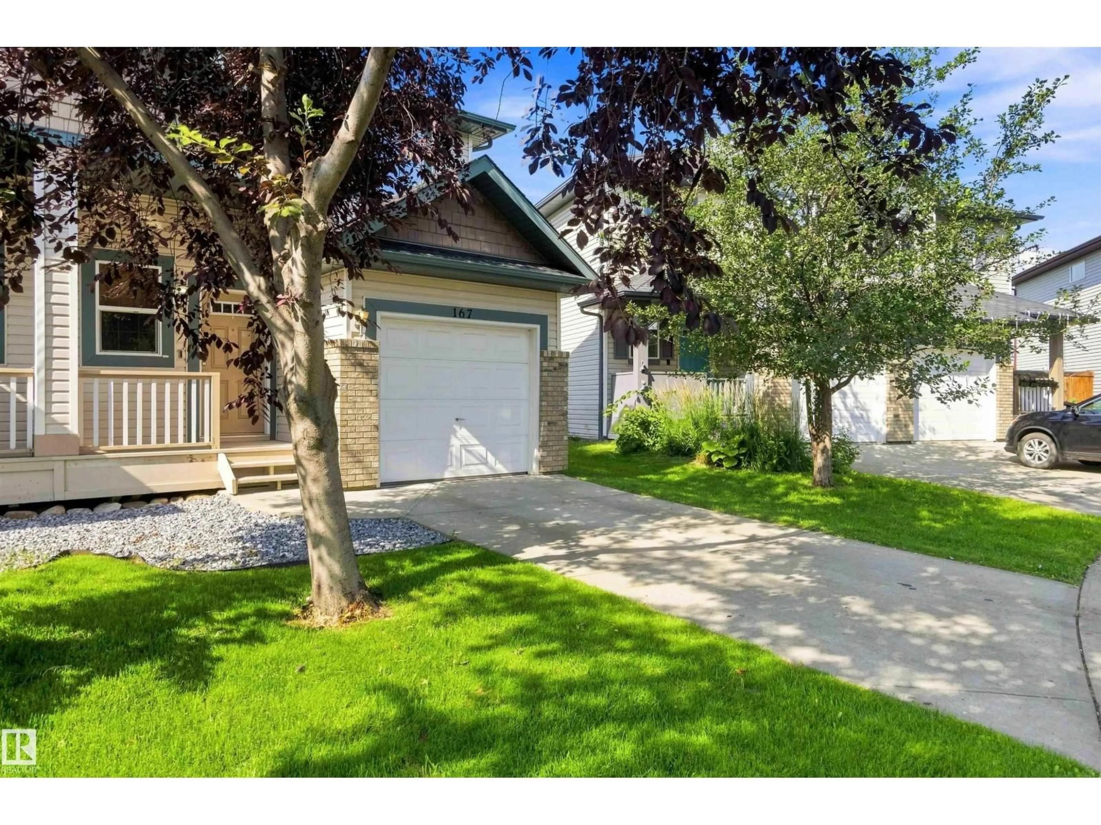 A pic from outside/outdoor area/front of a property/back of a property/a pic from drone, street for 167 GALLOWAY WD, Fort Saskatchewan Alberta T8L0B9